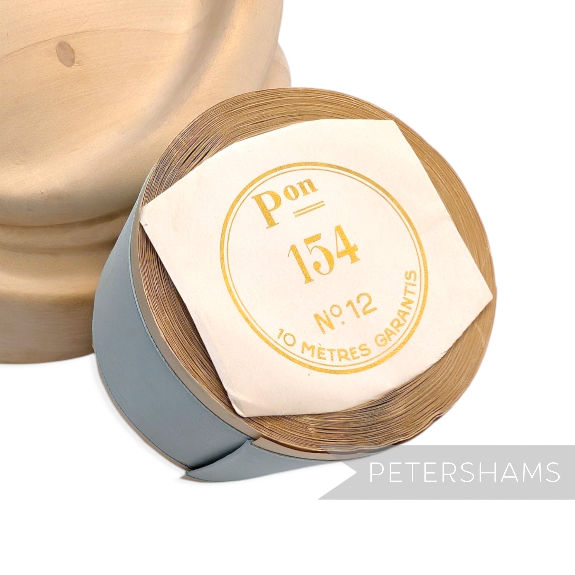 53mm No.12 "Pon 154" Vintage French Taffeta Ribbon - 10m Roll