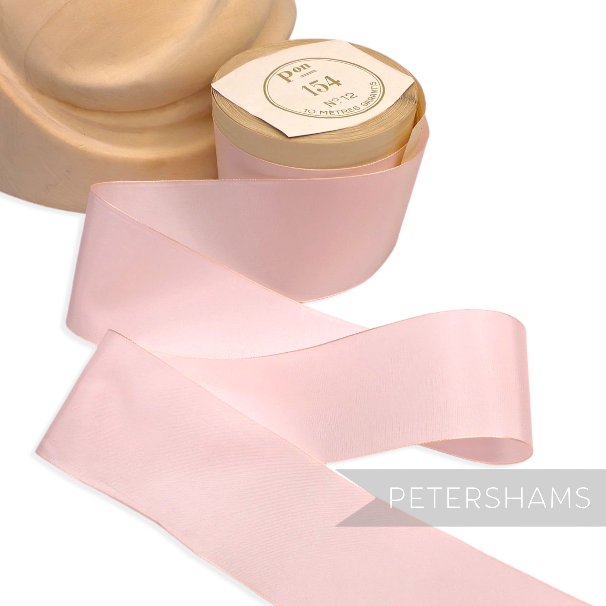 53mm No.12 "Pon 154" Vintage French Taffeta Ribbon - 10m Roll