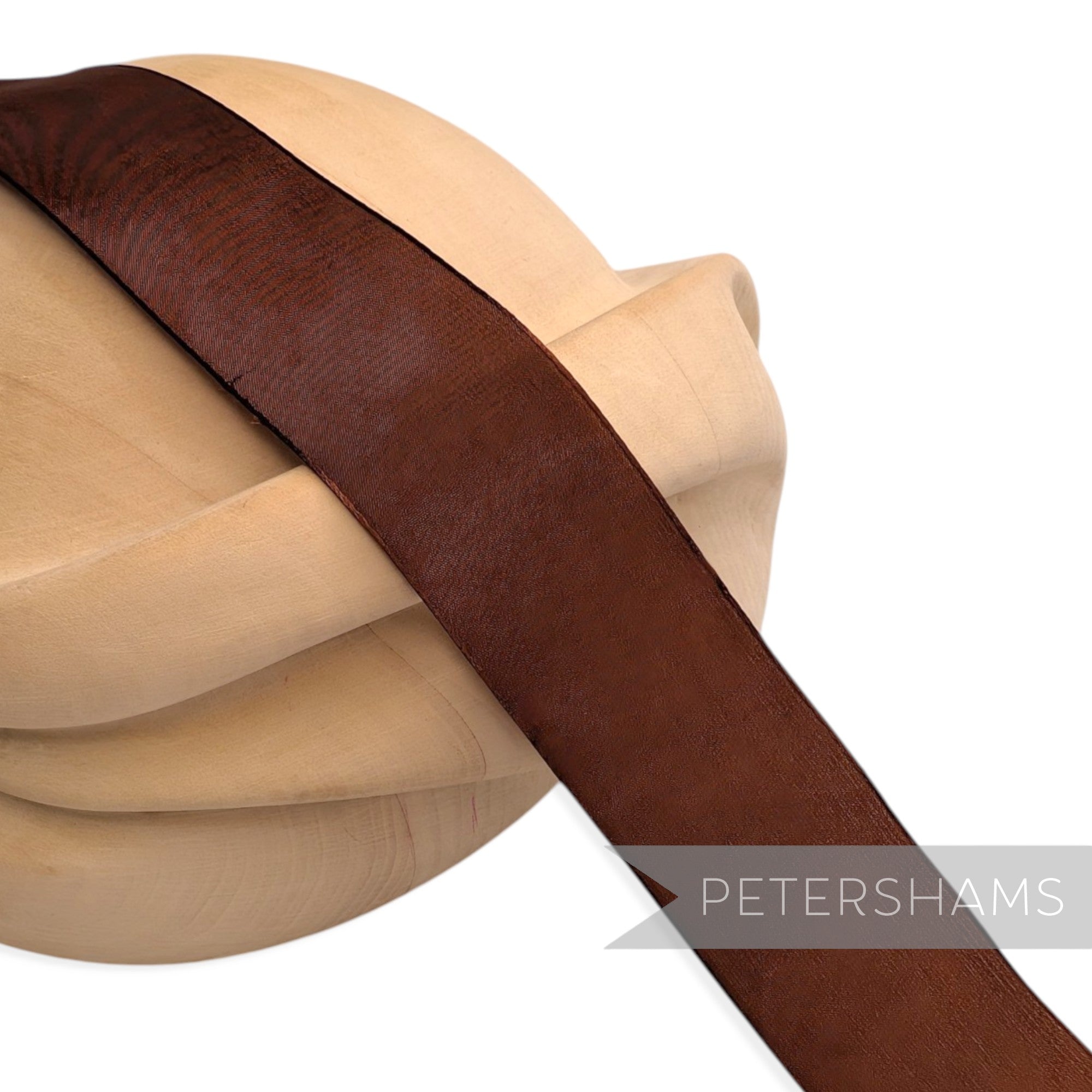 38mm No.9 "Pat.104" Vintage Swiss Rayon Taffeta Ribbon - 16m Roll