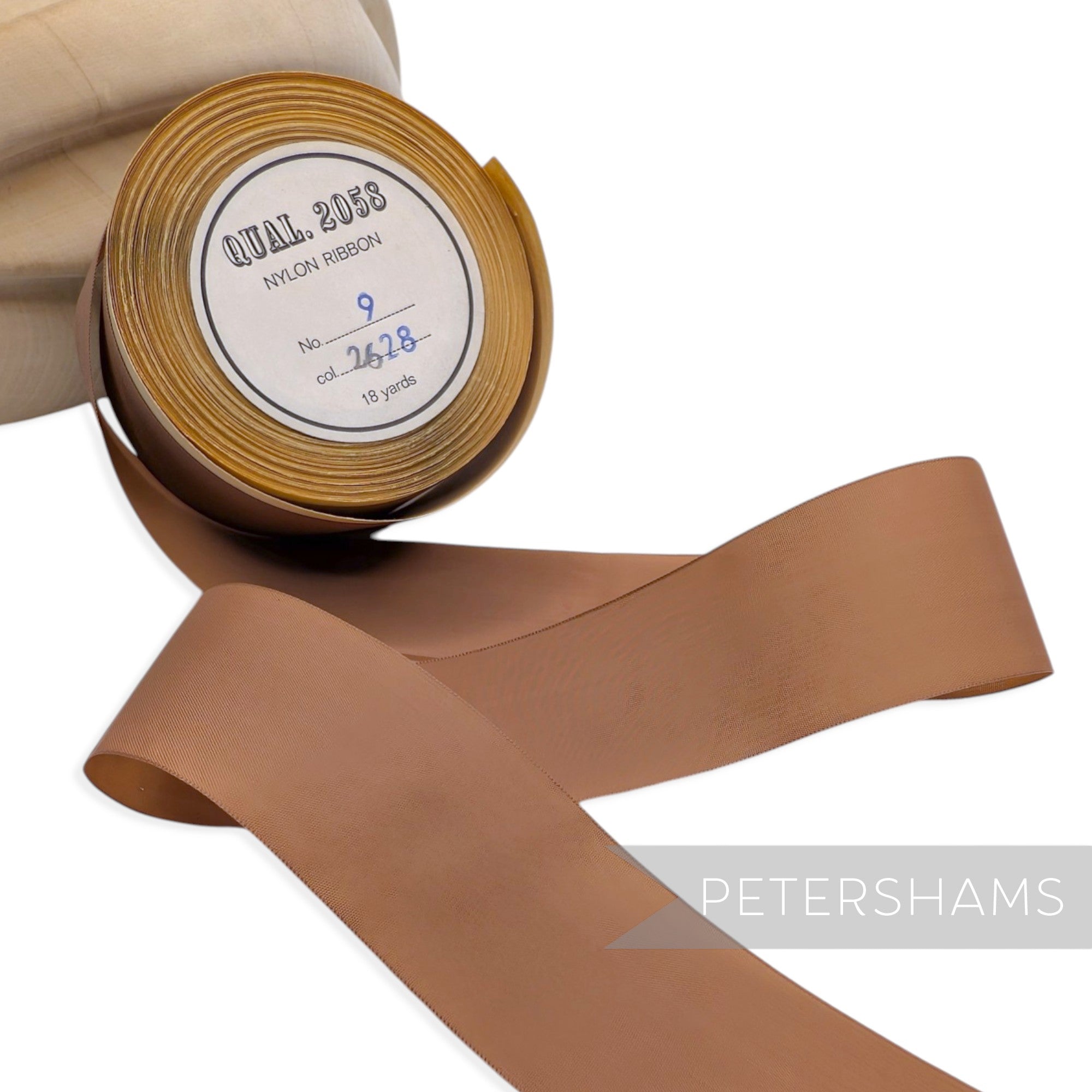 43mm No.9 "Qual. 2058" Vintage Nylon Ribbon - 16m Roll
