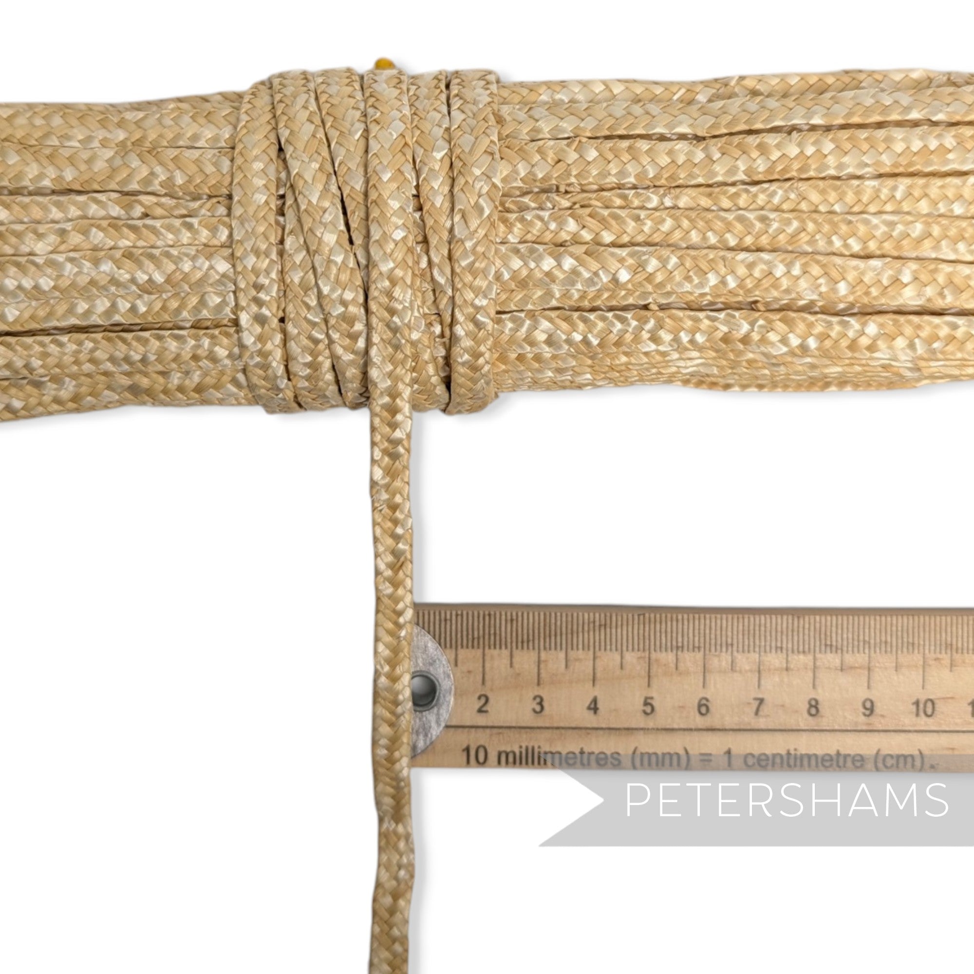 7/8mm Wide Traditional Millinery Straw Plait Milan Braid - Full Hank Approx. 45m