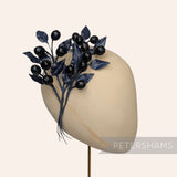 'Galadriel' Vintage 1950s German Glossy Mini Plum Fruit Millinery Mount
