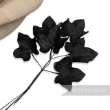 'Murray' Organza Topped Satin Ivy Leaf Millinery Hat Mount