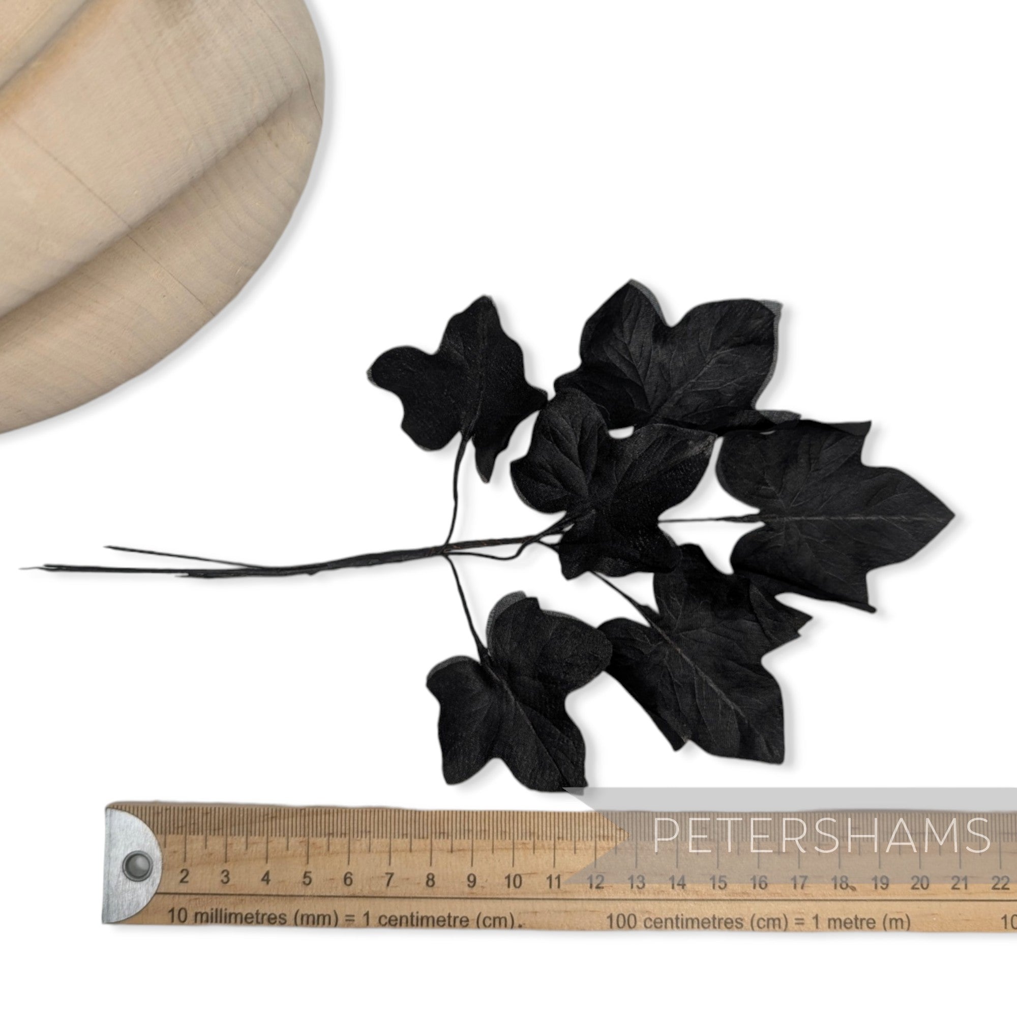 'Murray' Organza Topped Satin Ivy Leaf Millinery Hat Mount