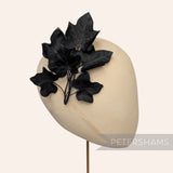 'Murray' Organza Topped Satin Ivy Leaf Millinery Hat Mount
