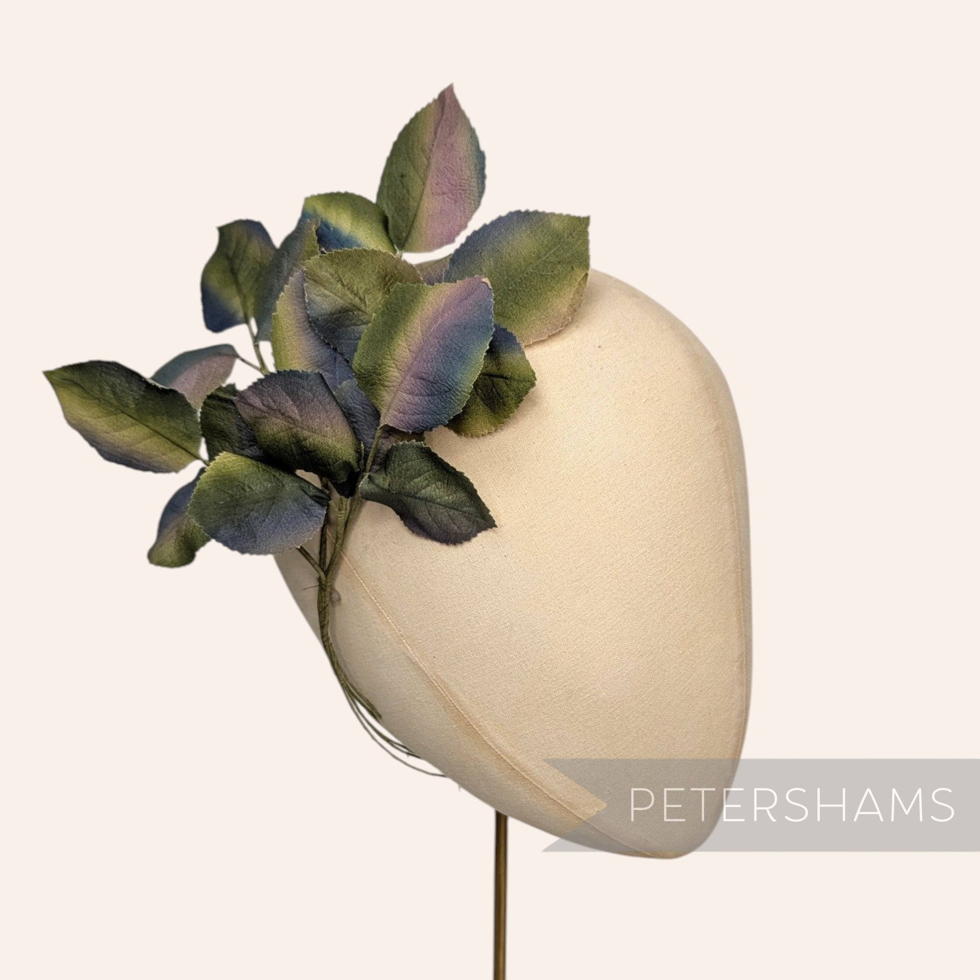 'Arwen' Vintage German 1960s Colour Stripe Wired Artificial Leaves