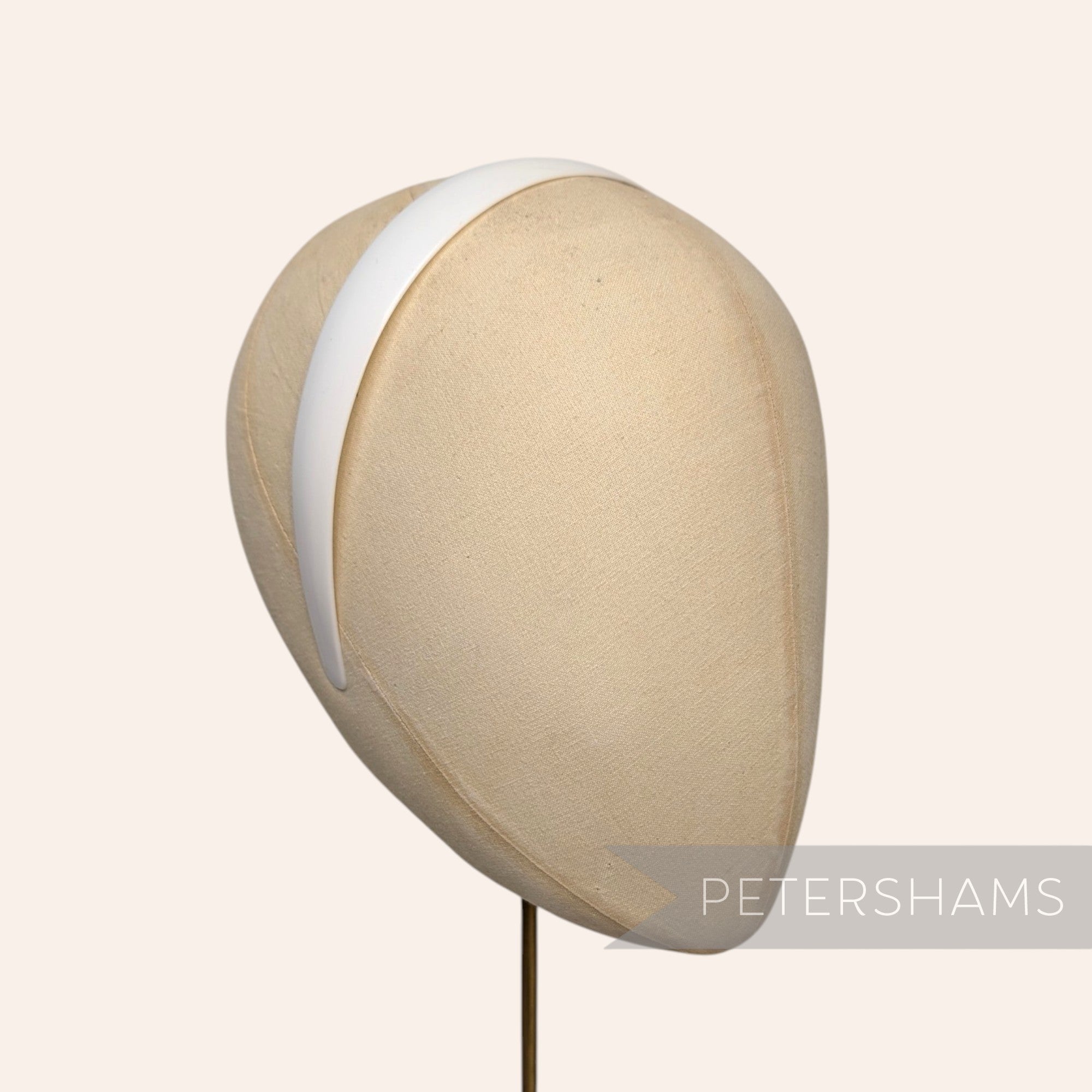 25mm Curved Profile White Plastic Headband Core Blanks