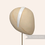 25mm Curved Profile White Plastic Headband Core Blanks