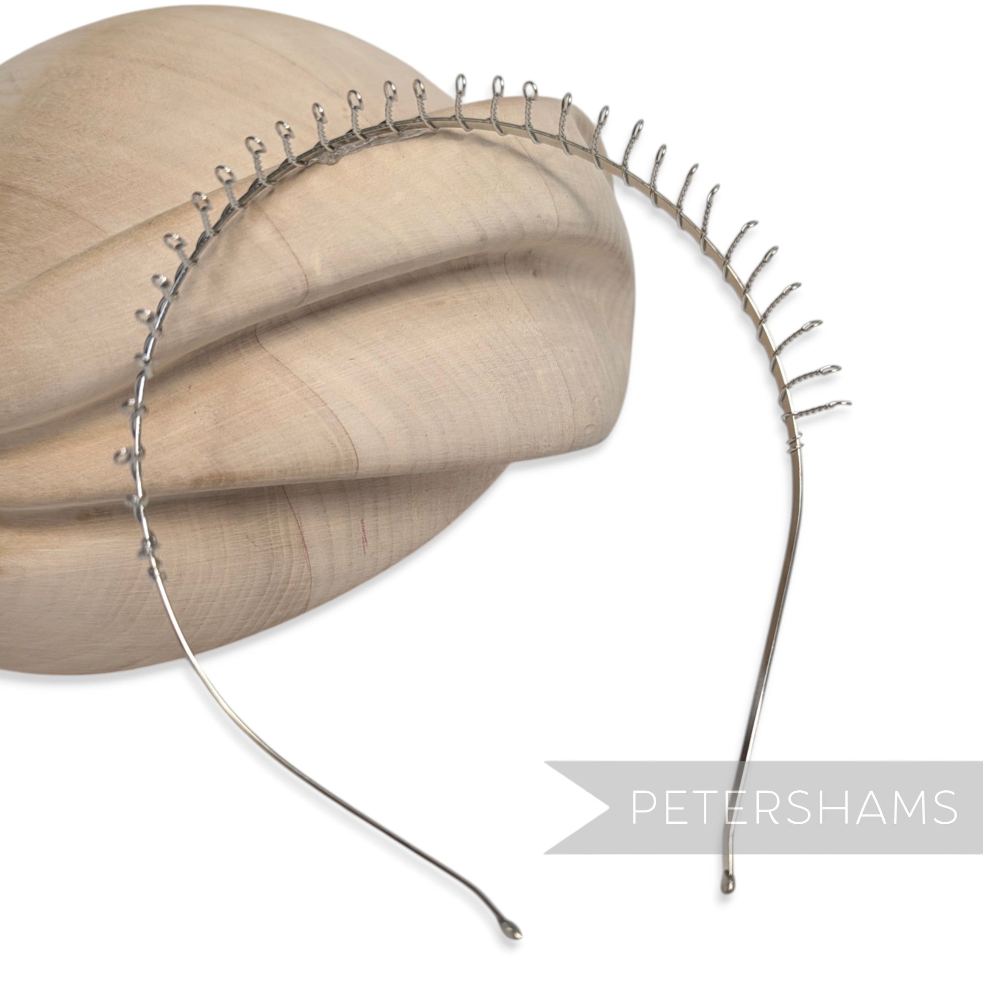 Silver Metal Tiara Headband with Teeth