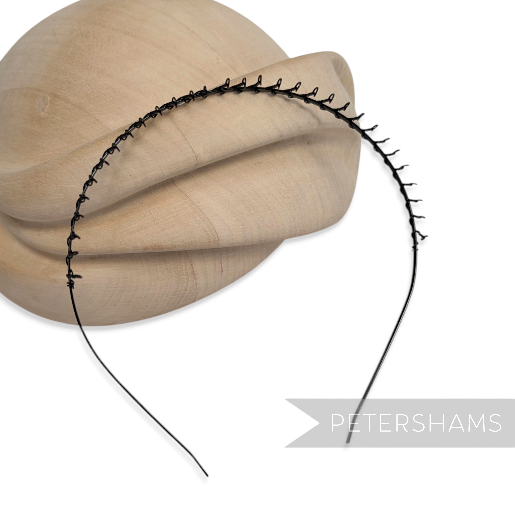 Faulty Black Metal Tiara Headband with Teeth