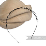 Faulty Black Metal Tiara Headband with Teeth