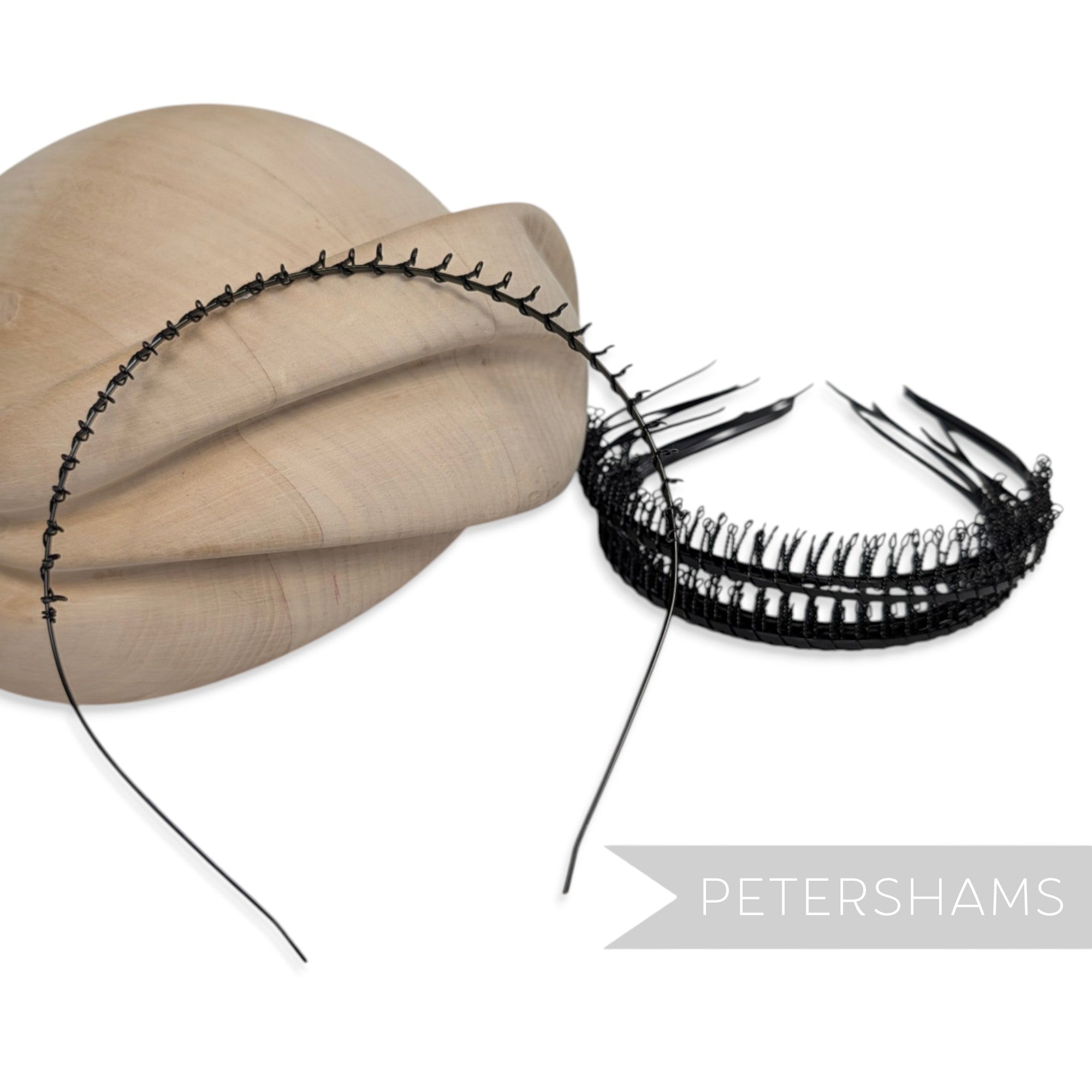 Faulty Black Metal Tiara Headband with Teeth
