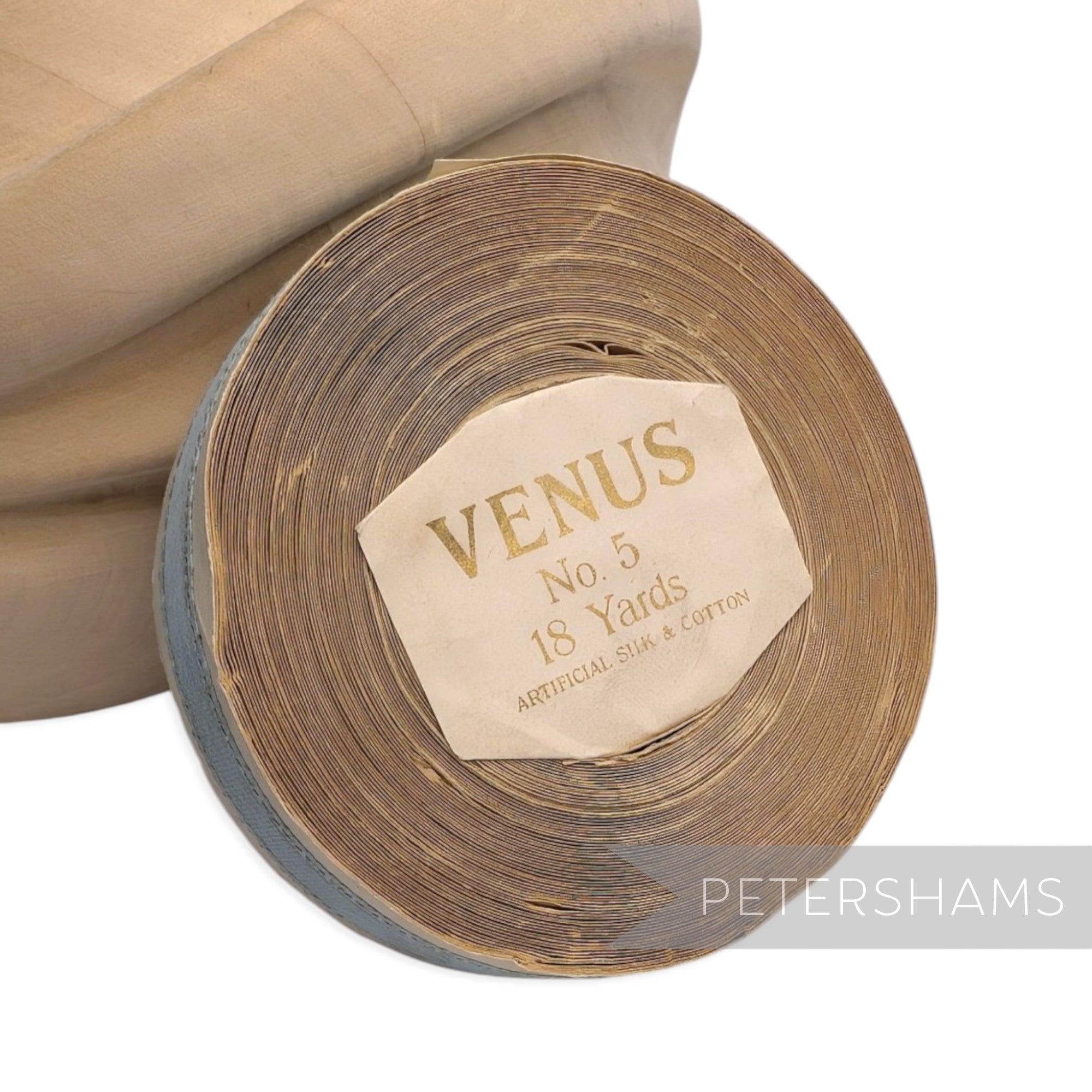 16mm No.3 "Venus" Vintage Swiss Lacy-Satin Ribbon - 16m Roll