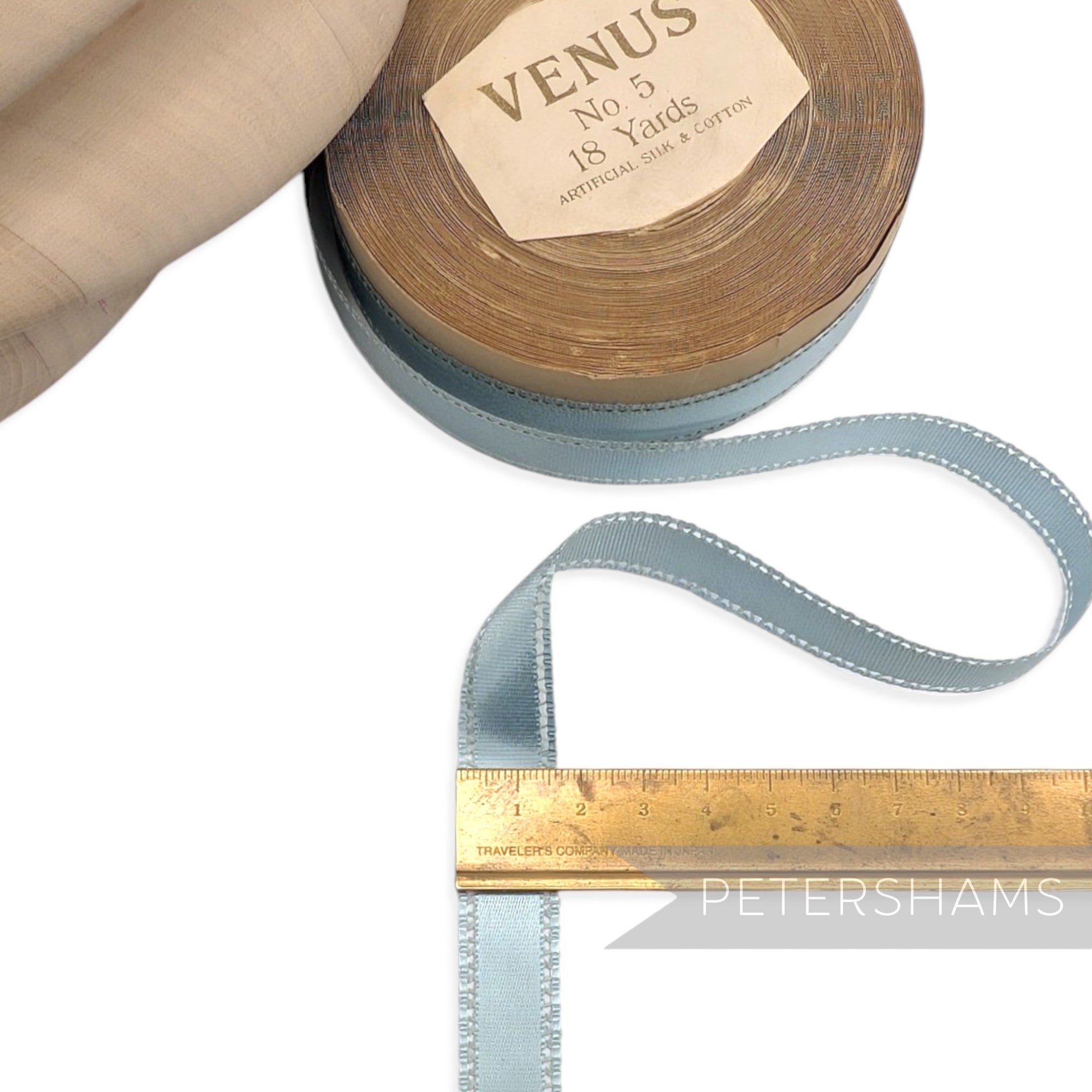 16mm No.3 "Venus" Vintage Swiss Lacy-Satin Ribbon - 16m Roll
