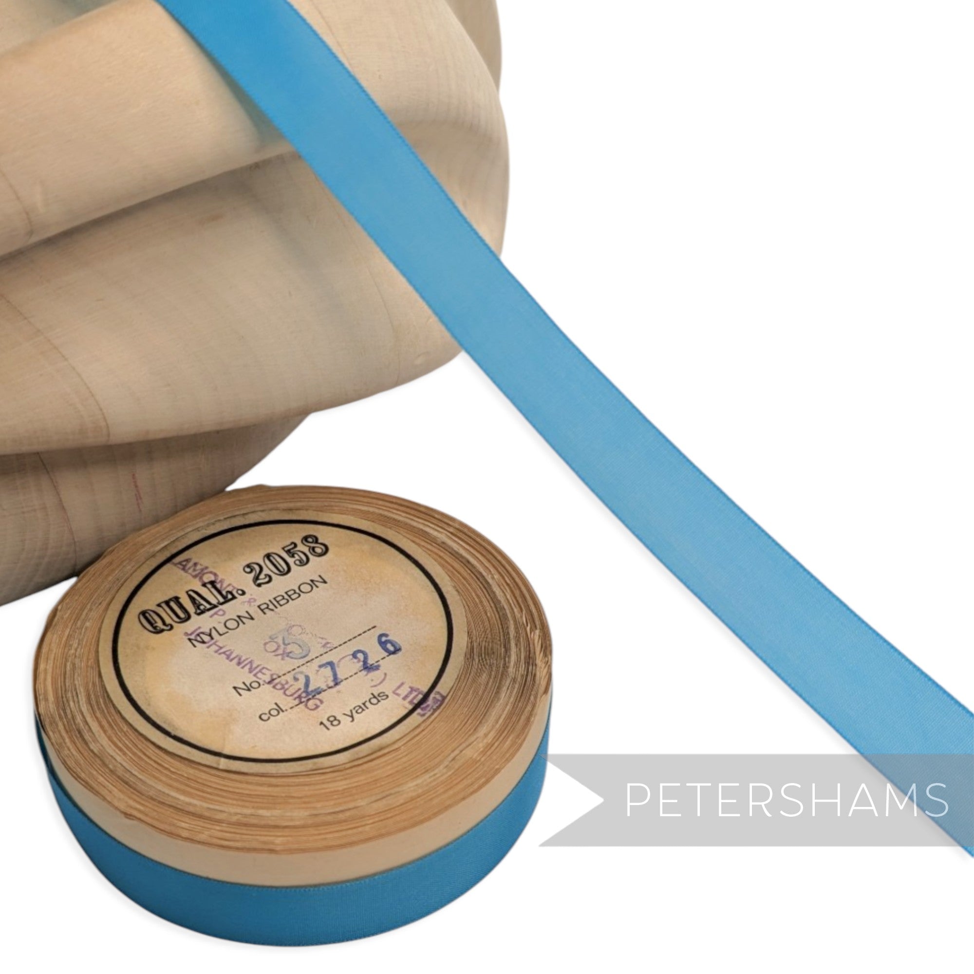15mm No.3 "Qual. 2058" Vintage Nylon Ribbon - 16m Roll