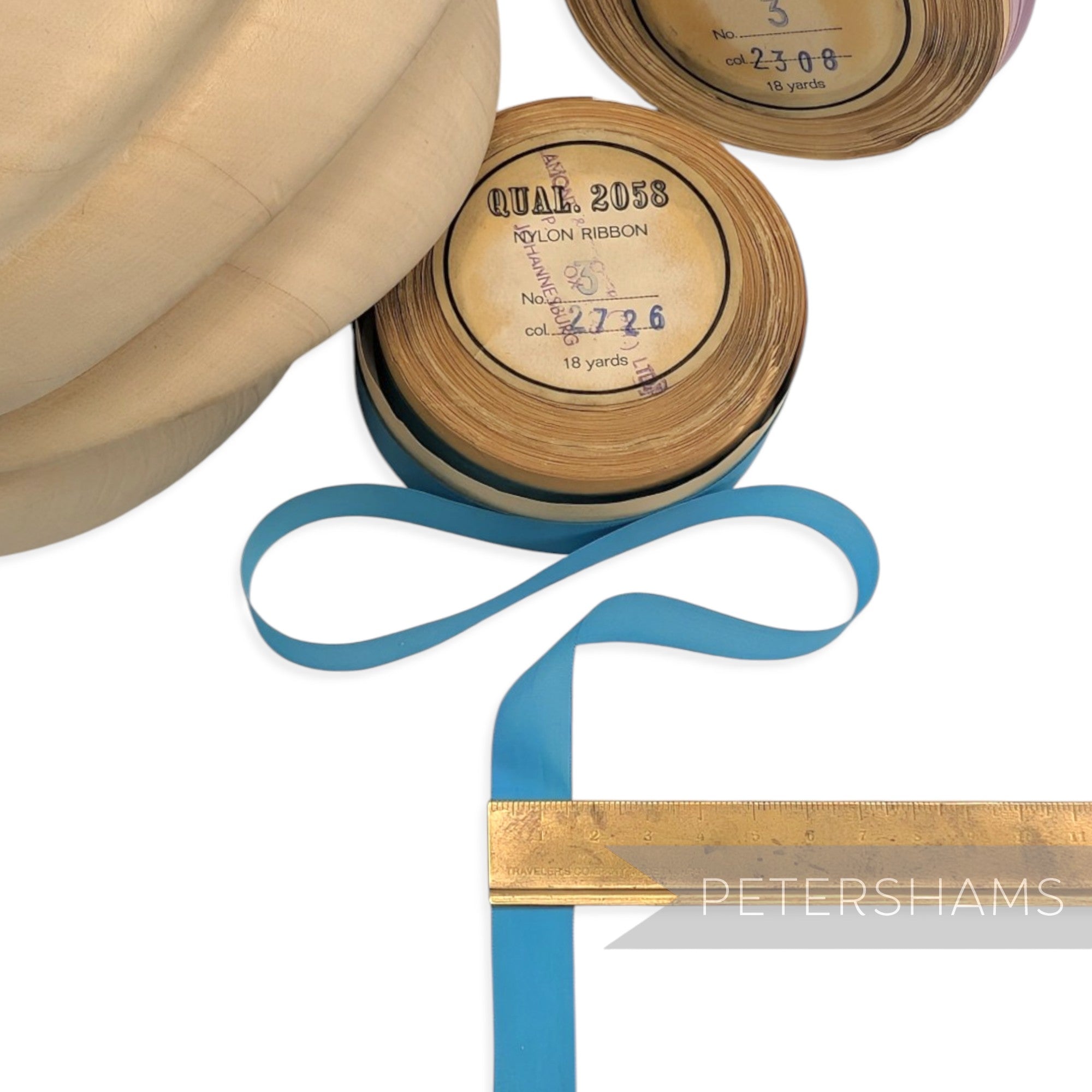 15mm No.3 "Qual. 2058" Vintage Nylon Ribbon - 16m Roll
