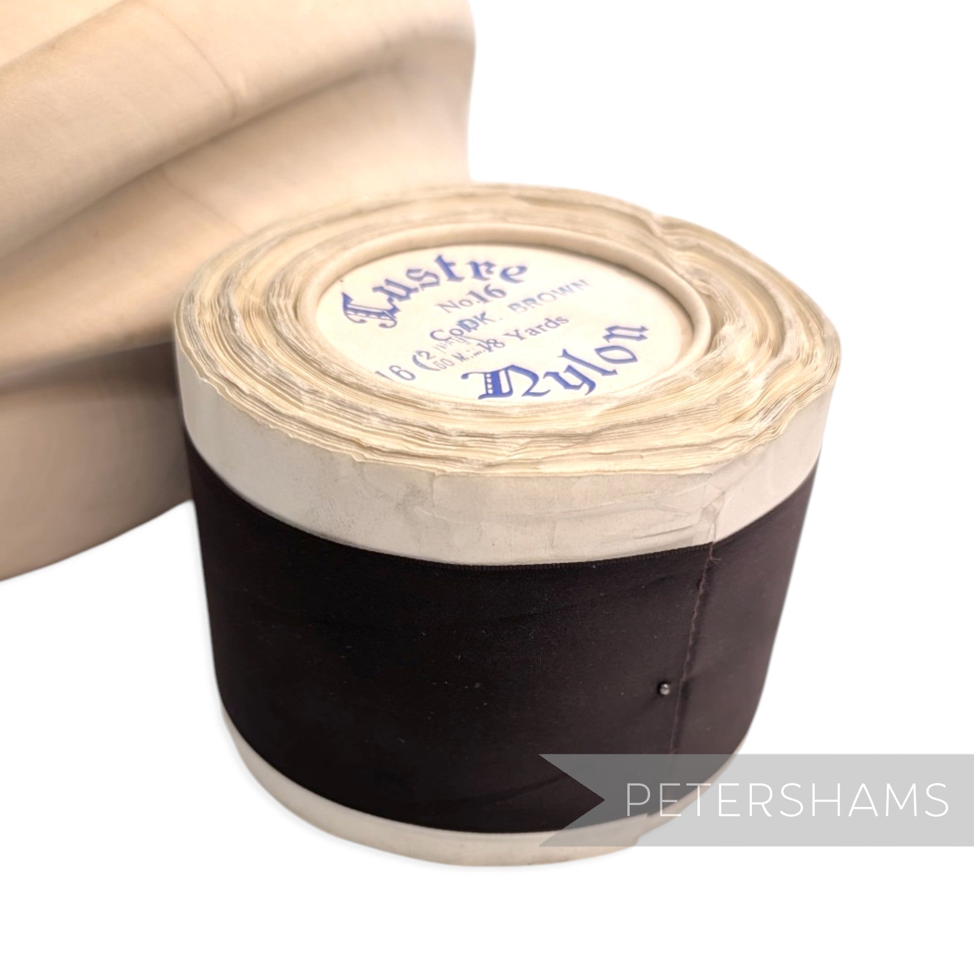 50mm No.16 "Lustre" Vintage Swiss Nylon Taffeta Ribbon - 16m Roll