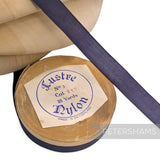14mm No.3 "Lustre" Vintage Swiss Nylon Taffeta Ribbon - 16m Roll