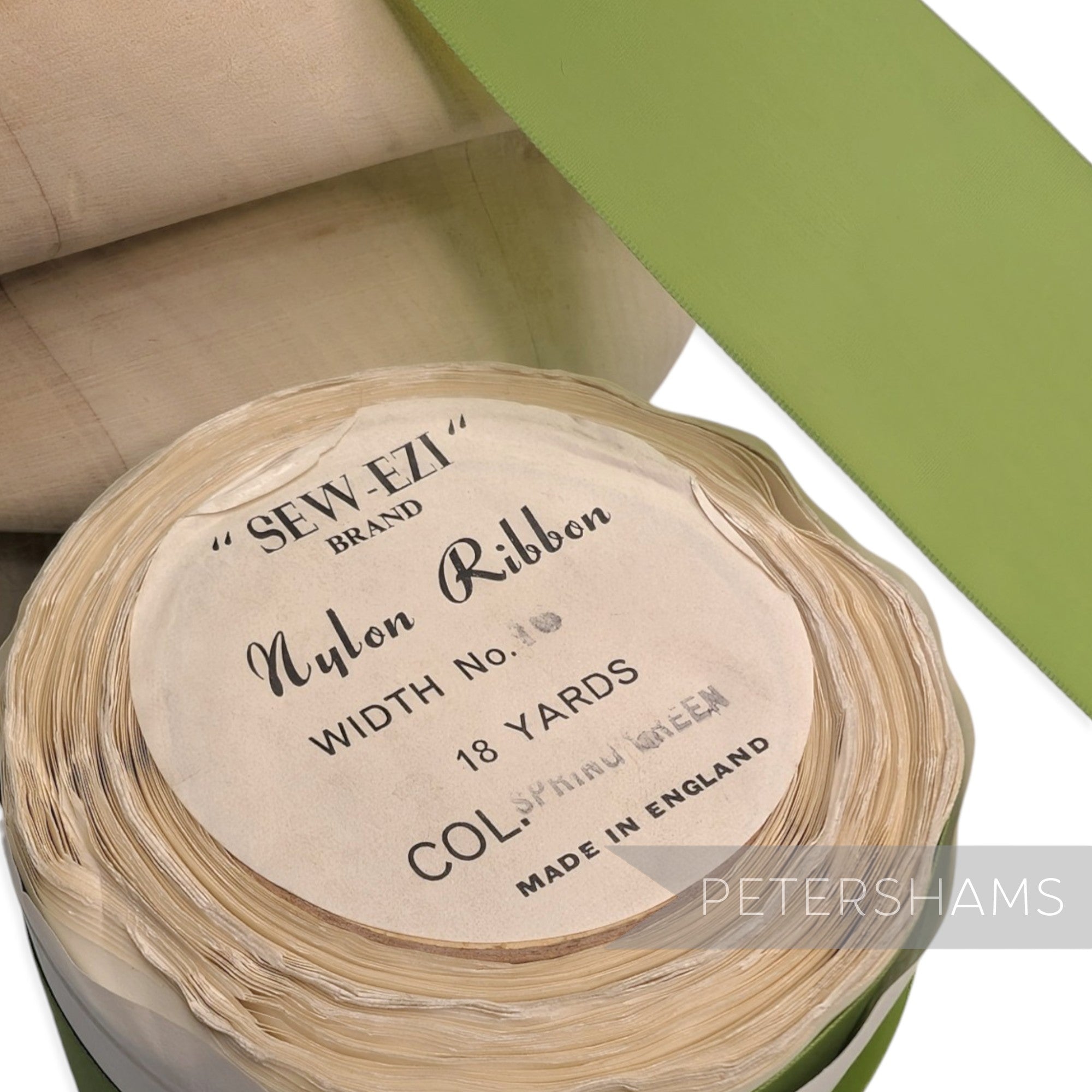 48mm "Sew-Ezi" Vintage Made in England Rayon Taffeta Ribbon - 16m Roll