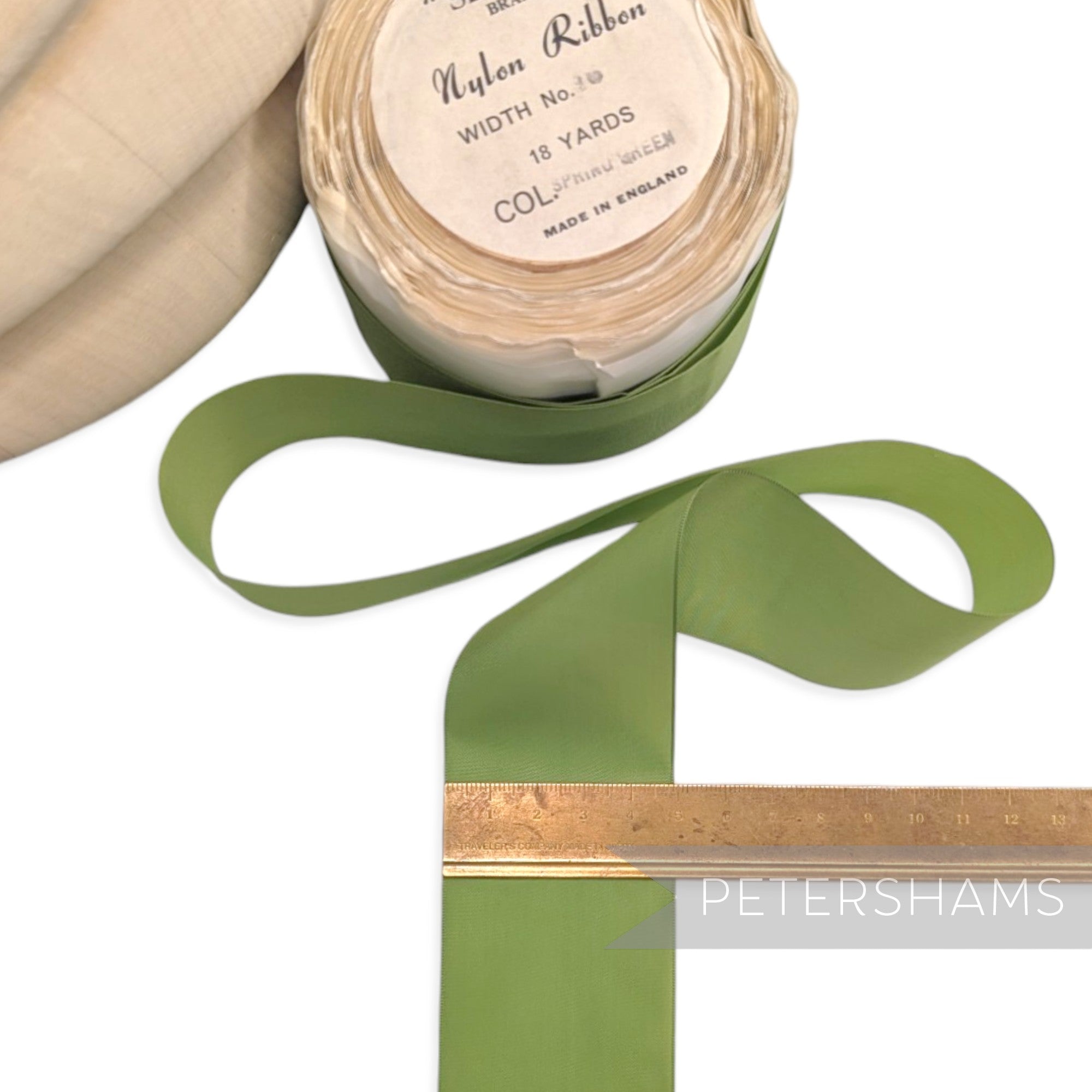 48mm "Sew-Ezi" Vintage Made in England Rayon Taffeta Ribbon - 16m Roll