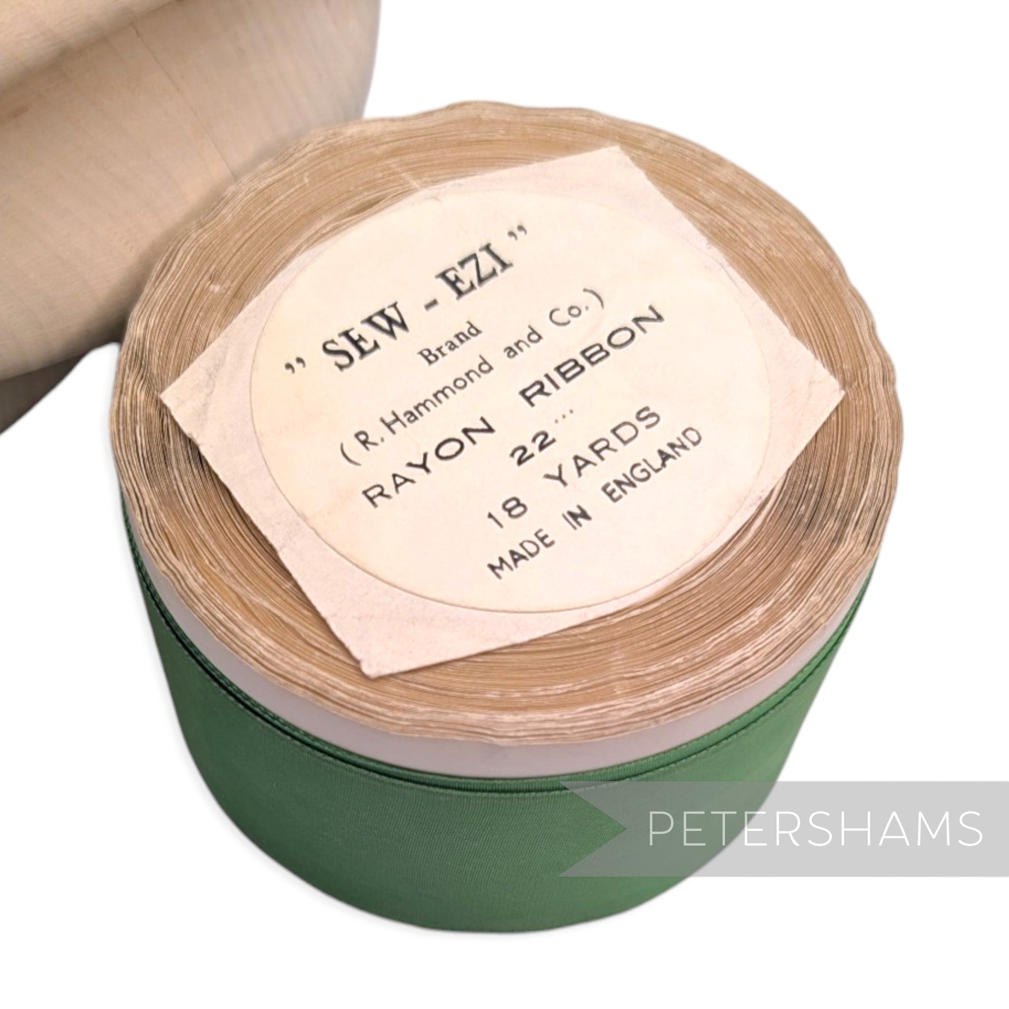 48mm "Sew-Ezi" Vintage Made in England Rayon Taffeta Ribbon - 16m Roll