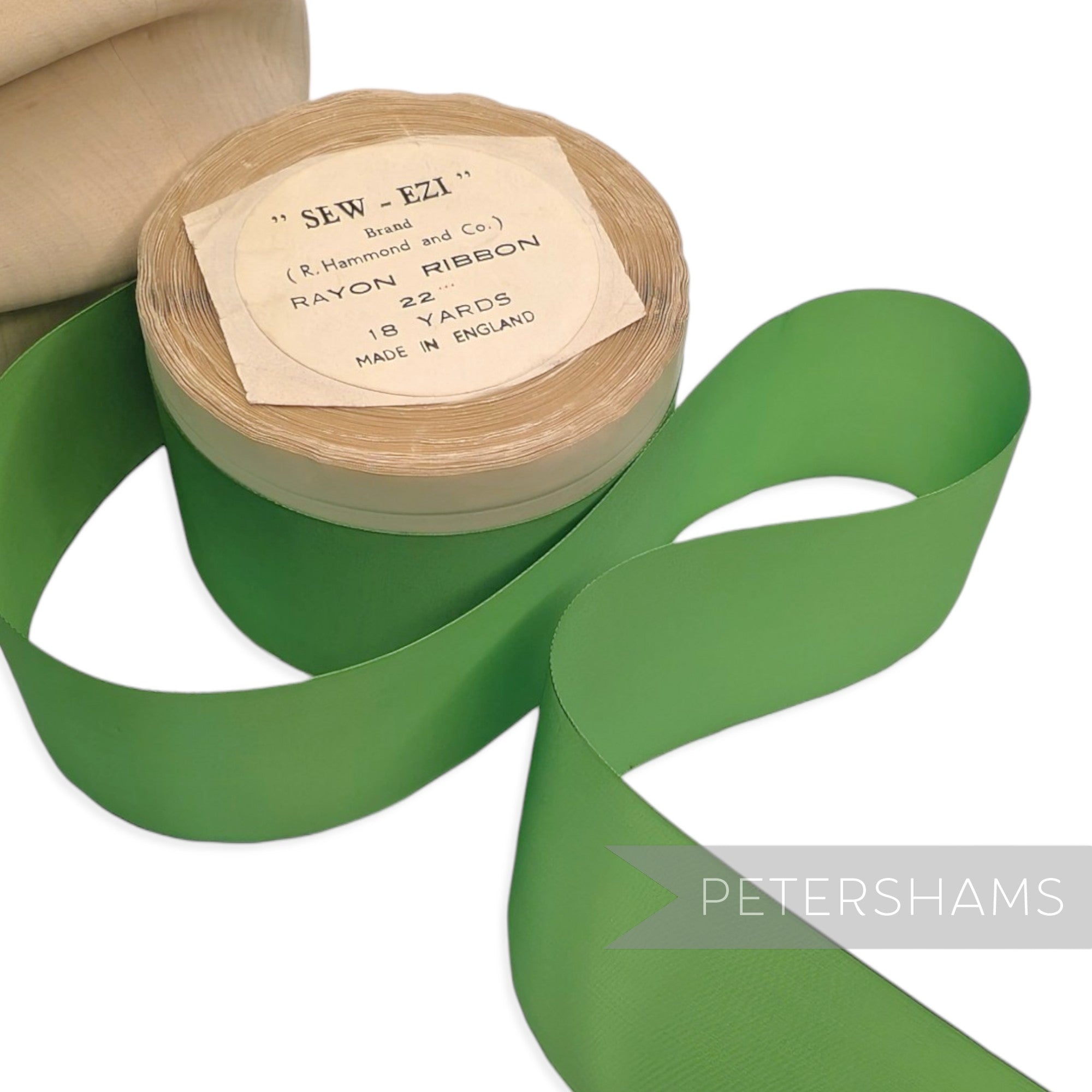 48mm "Sew-Ezi" Vintage Made in England Rayon Taffeta Ribbon - 16m Roll