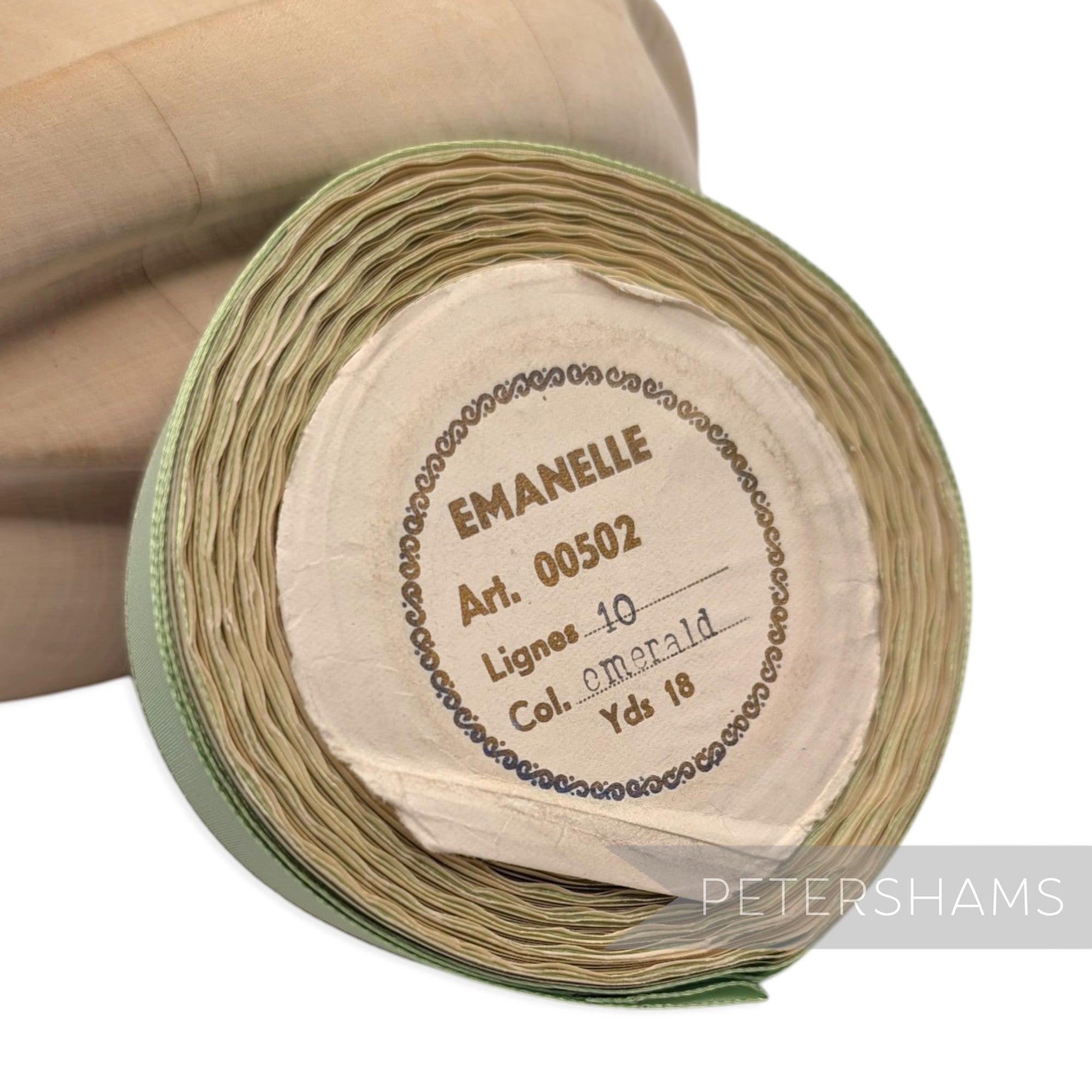 23mm "Emanelle Art. 00502" Vintage Czech Taffeta Ribbon - 16m Roll