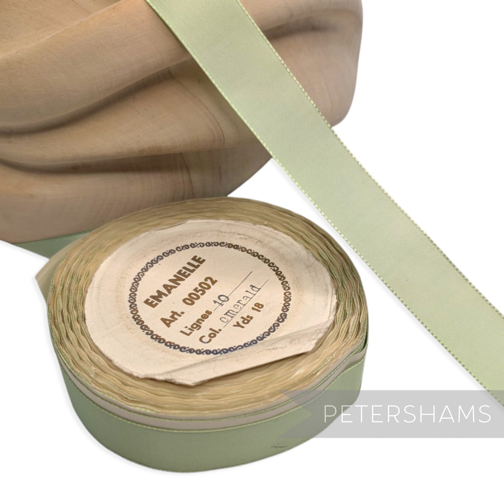 23mm "Emanelle Art. 00502" Vintage Czech Taffeta Ribbon - 16m Roll