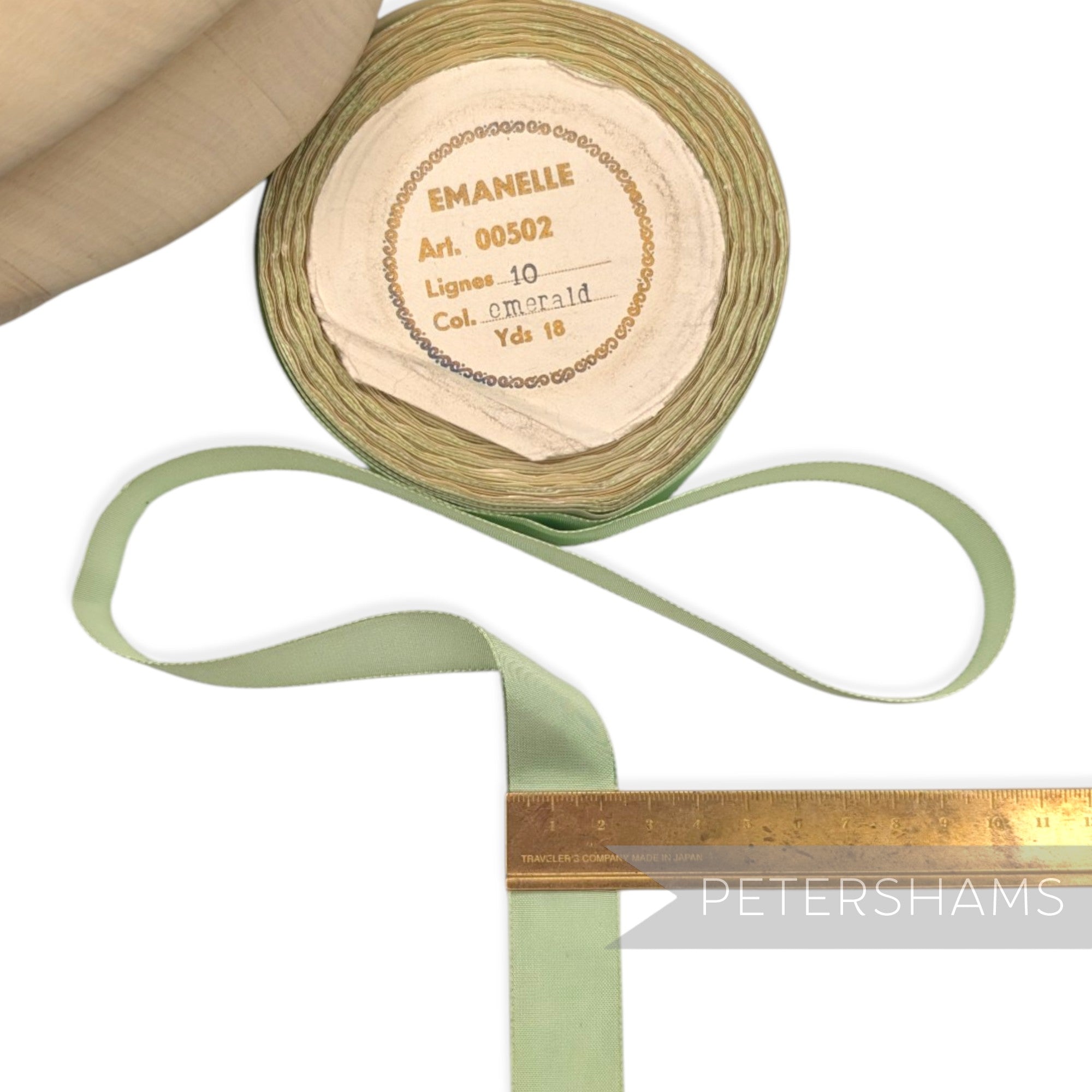 23mm "Emanelle Art. 00502" Vintage Czech Taffeta Ribbon - 16m Roll