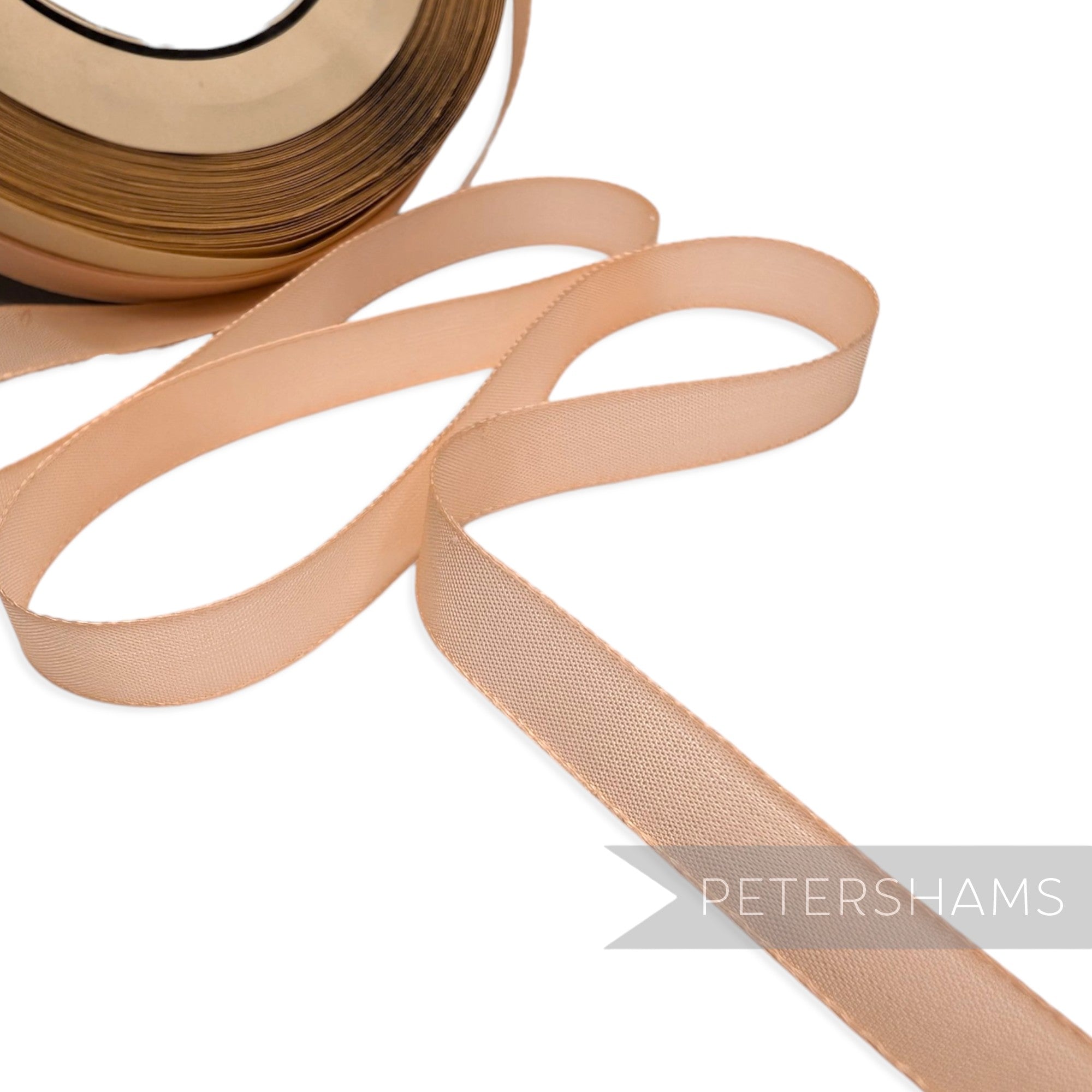 10mm No.1 1/2 "Patt.Du.5387" Vintage Swiss Taffeta Ribbon - 16m Roll