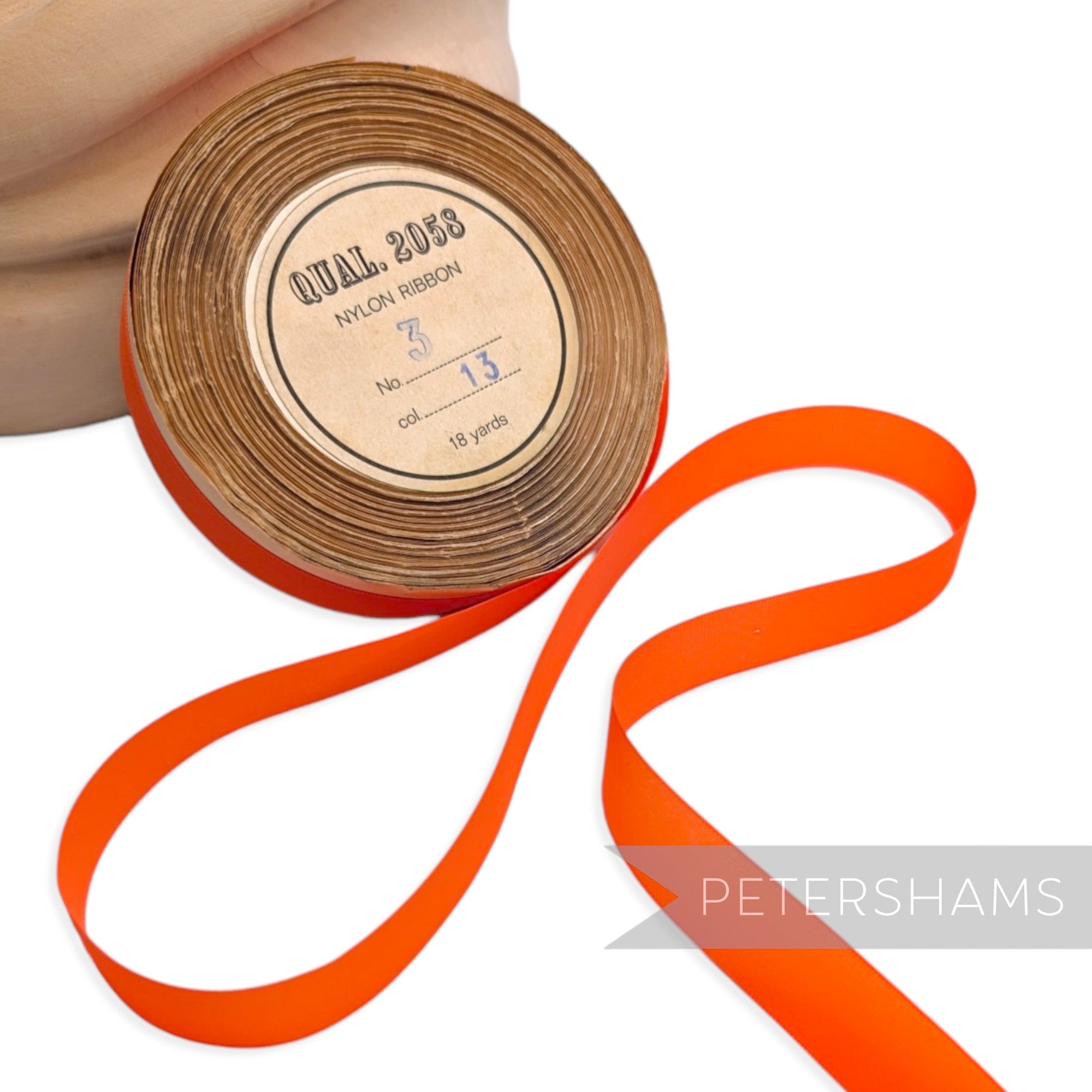 15mm No.3 "Qual. 2058" Vintage Nylon Ribbon - 16m Roll