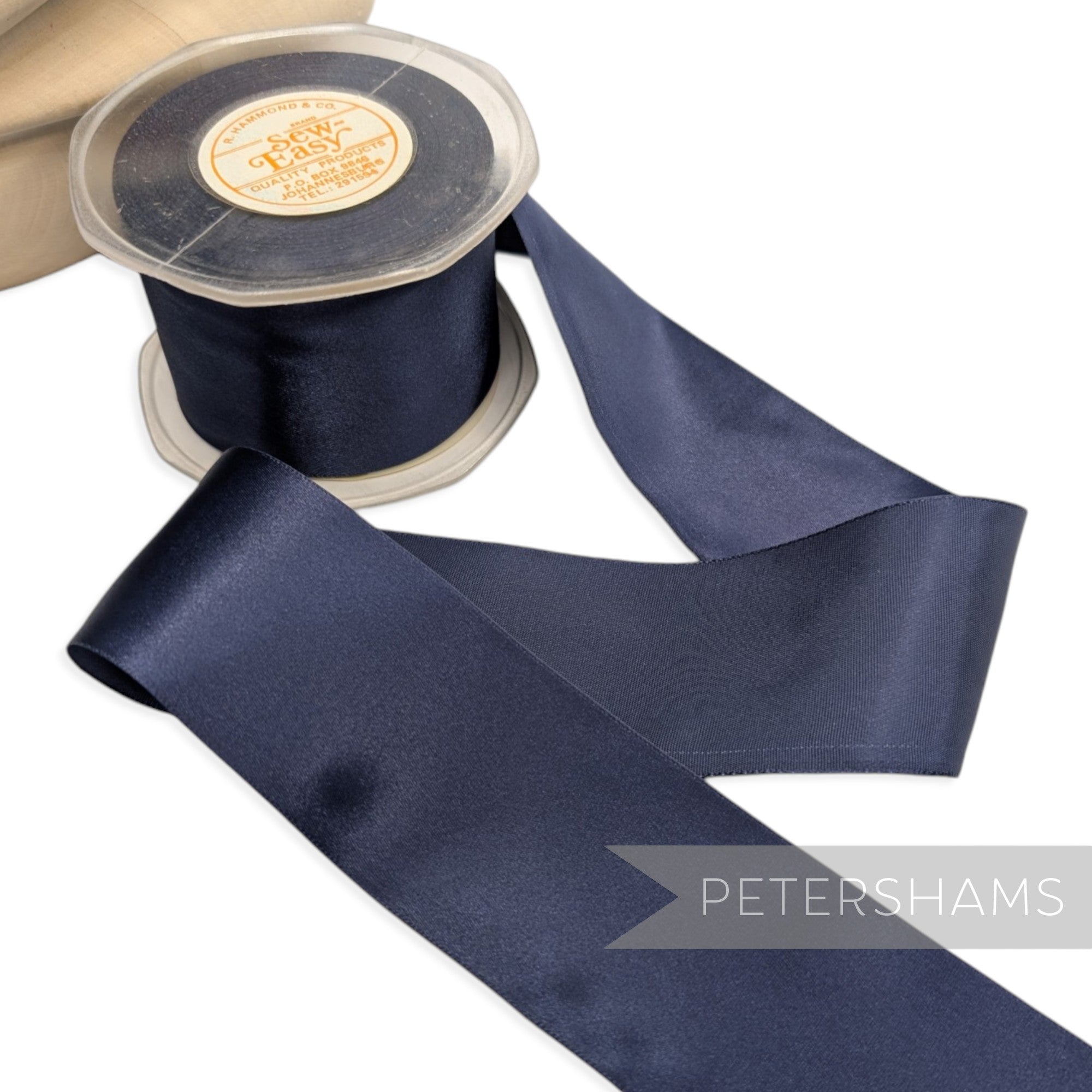 55mm "Sew Easy/Berisfords" Vintage Satin Ribbon - 20m Roll