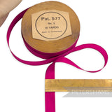 15mm No.3 "Pat. 577" Vintage Swiss Taffeta Ribbon - 16m Roll