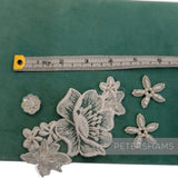 Set of Pretty One-Off Ivory Motifs & Trims
