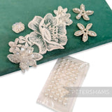 Set of Pretty One-Off Ivory Motifs & Trims