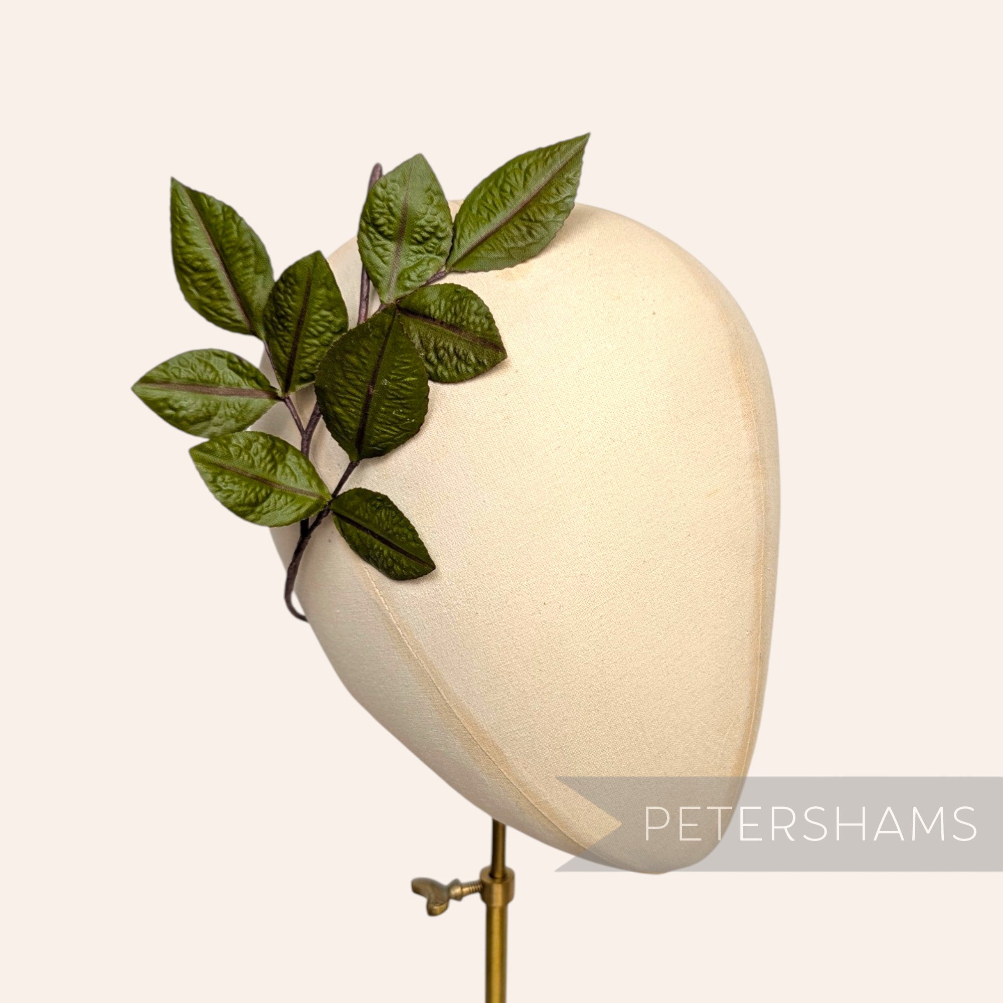 'Ponty' 24cm Vintage 1980/90s Hand-Painted Japanese Wired Leaf Branch