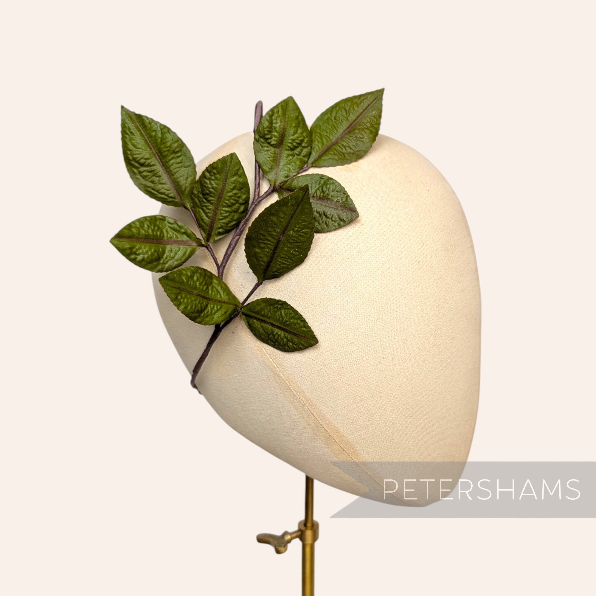 'Ponty' 24cm Vintage 1980/90s Hand-Painted Japanese Wired Leaf Branch