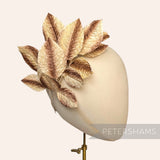 'Medium Anahi' Vintage 1950/60's Japanese Velvet Wired Millinery Leaf Spray