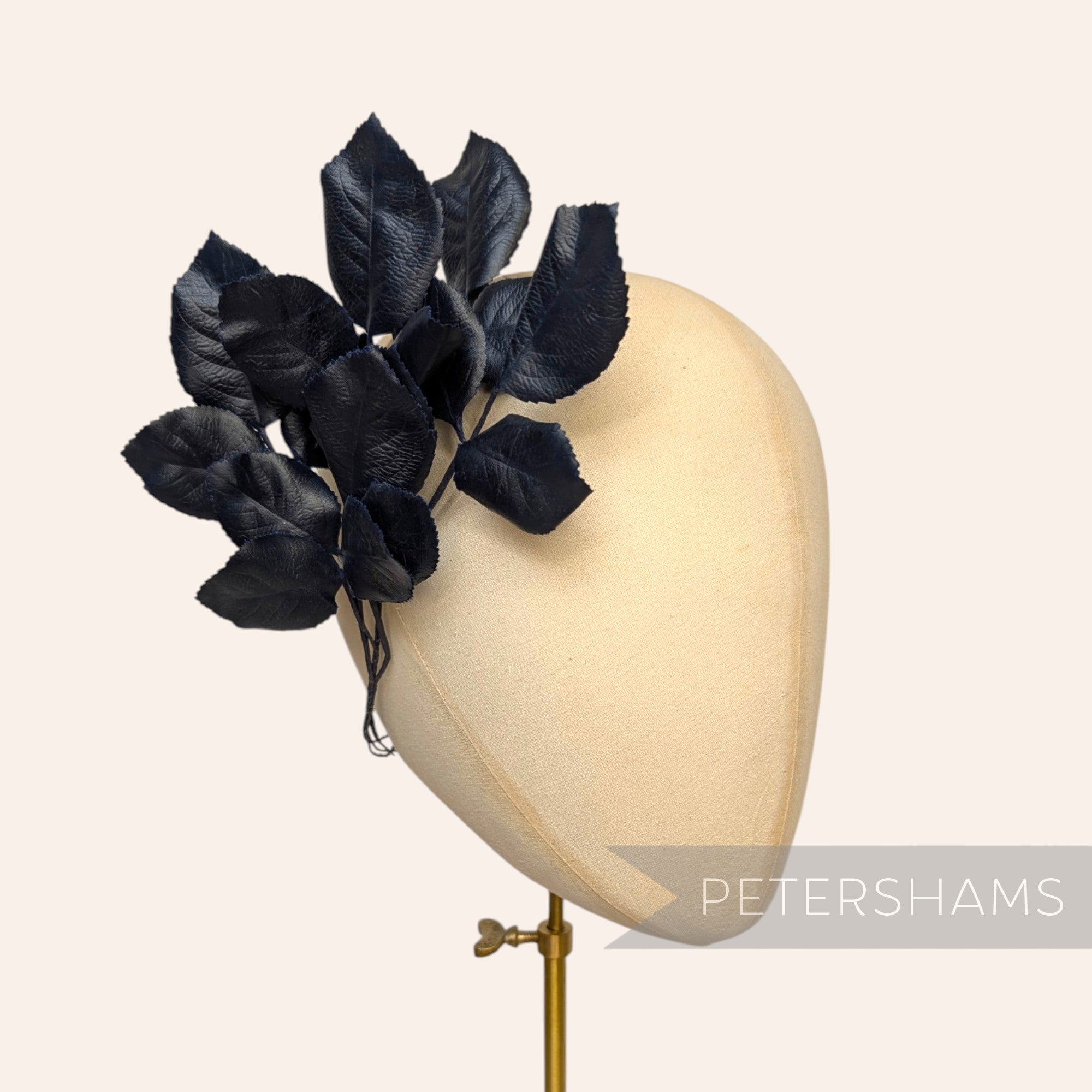 'Maximus' Vintage 1960's Imitation Leather Effect Leaf Branch - 6 Stems