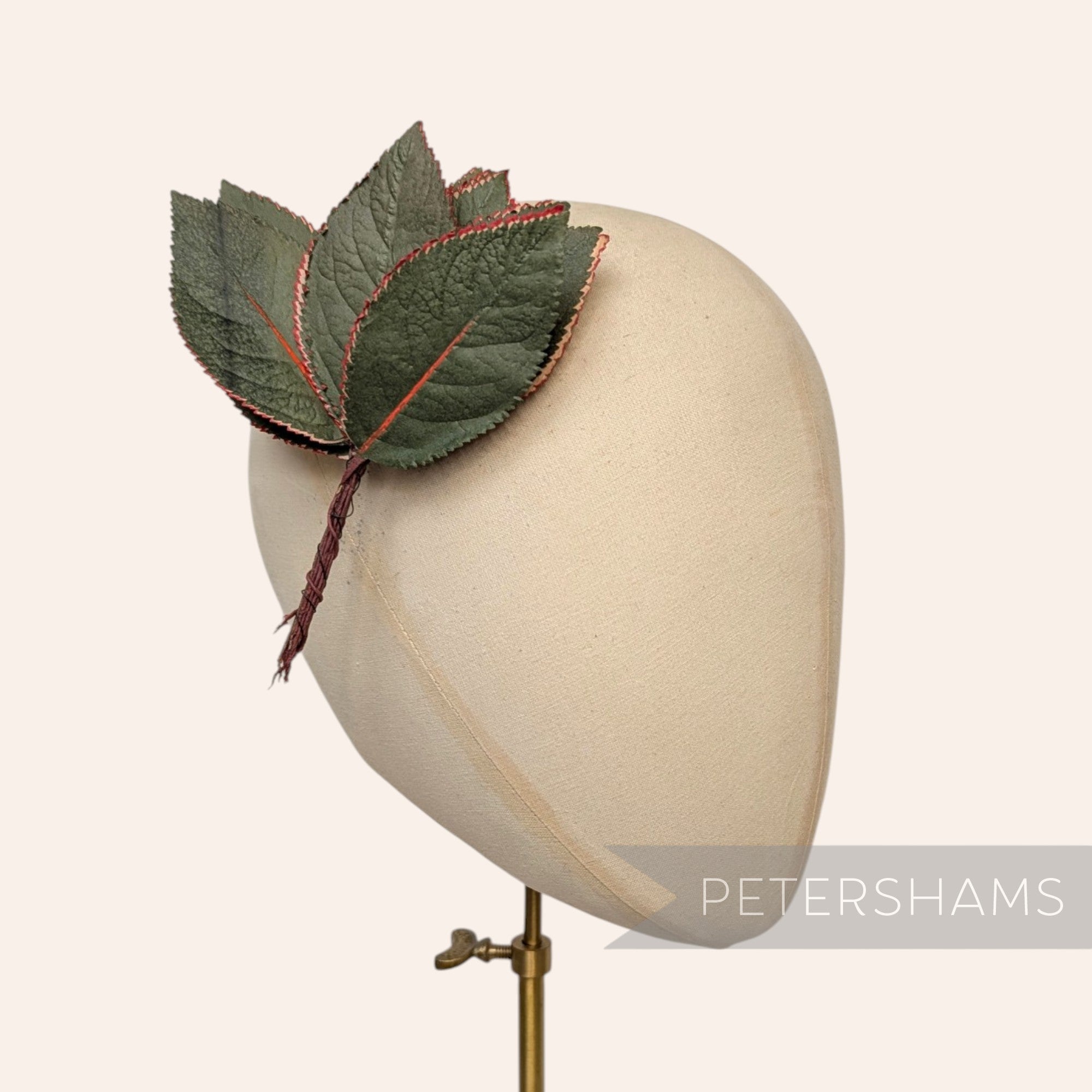 'Crimbo' Vintage 1950/60s Triple Ply Hand Painted Paper Leaves - 12 Stems