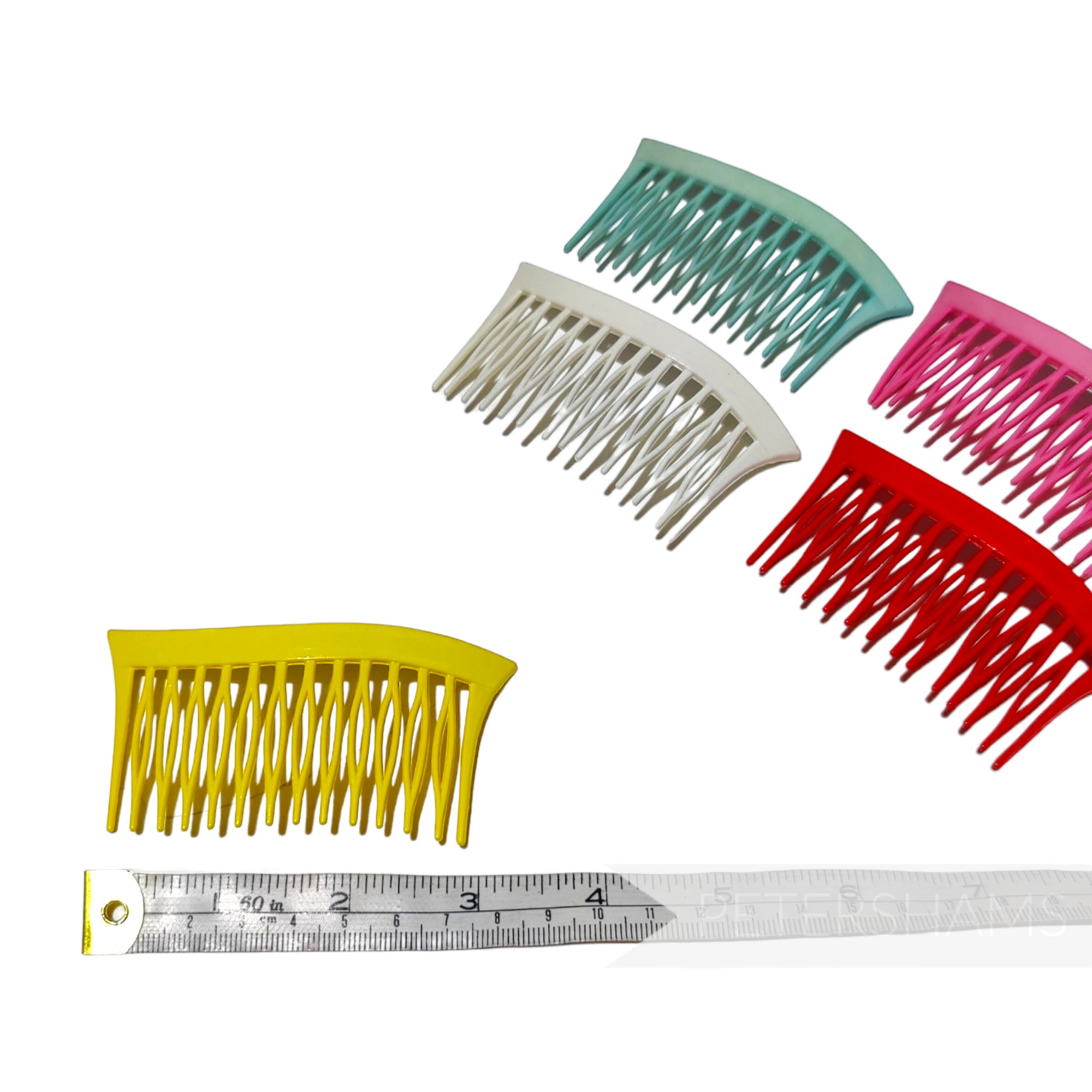 Vintage 1980's Wave Design Plastic Hair Comb