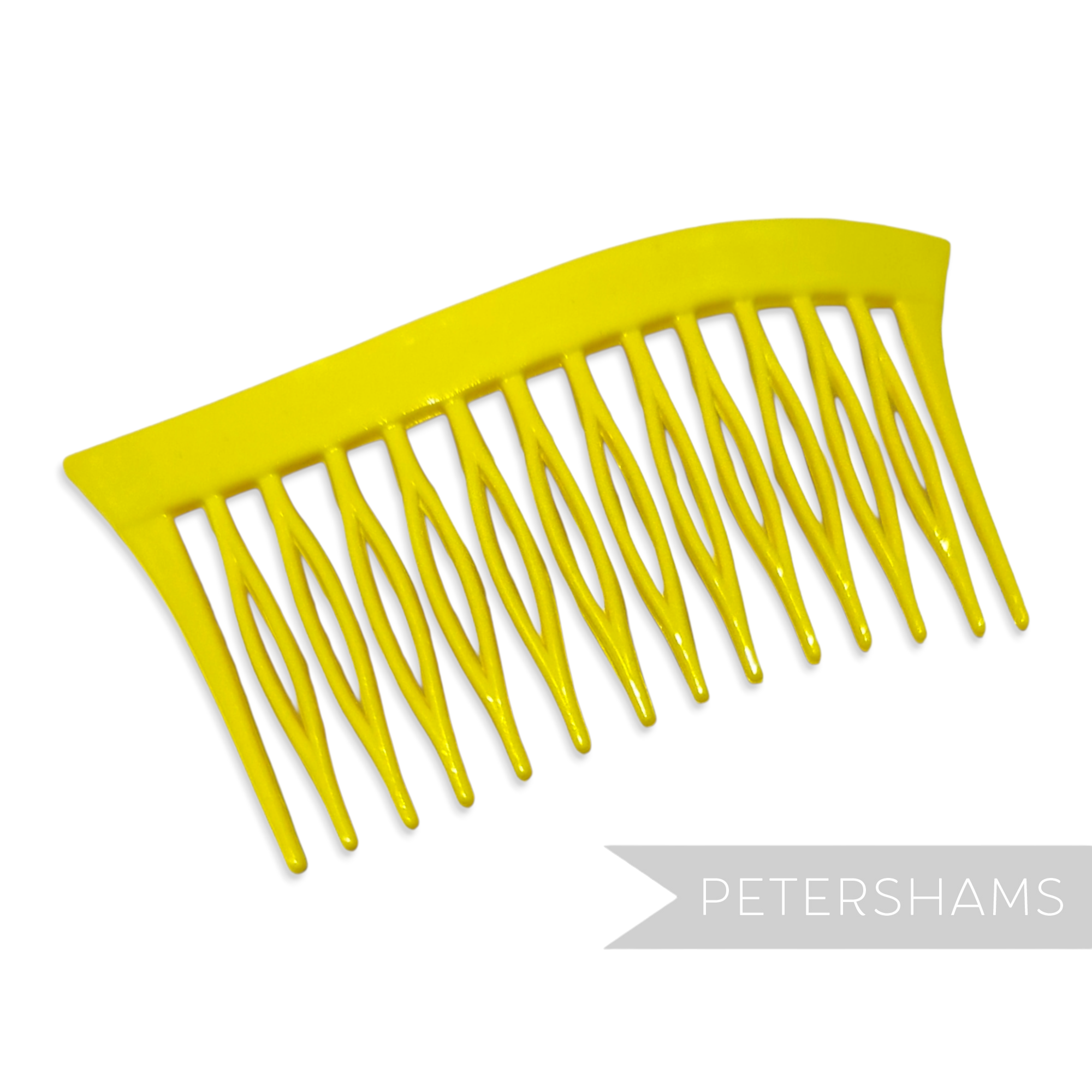 Vintage 1980's Wave Design Plastic Hair Comb