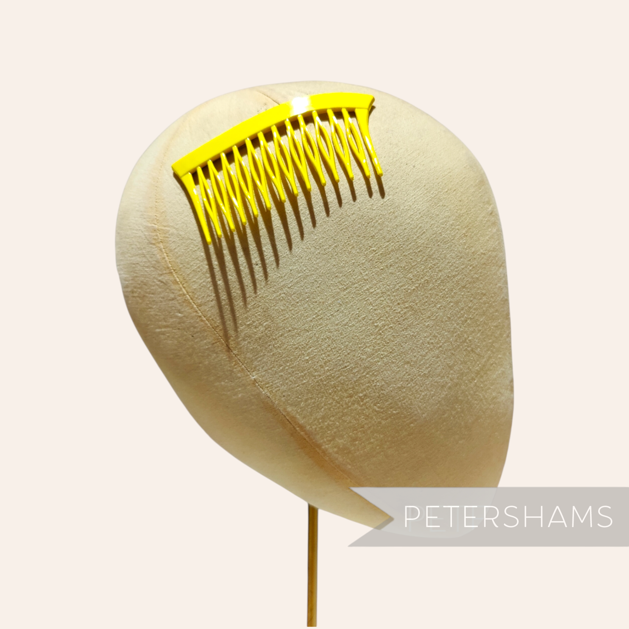 Vintage 1980's Wave Design Plastic Hair Comb