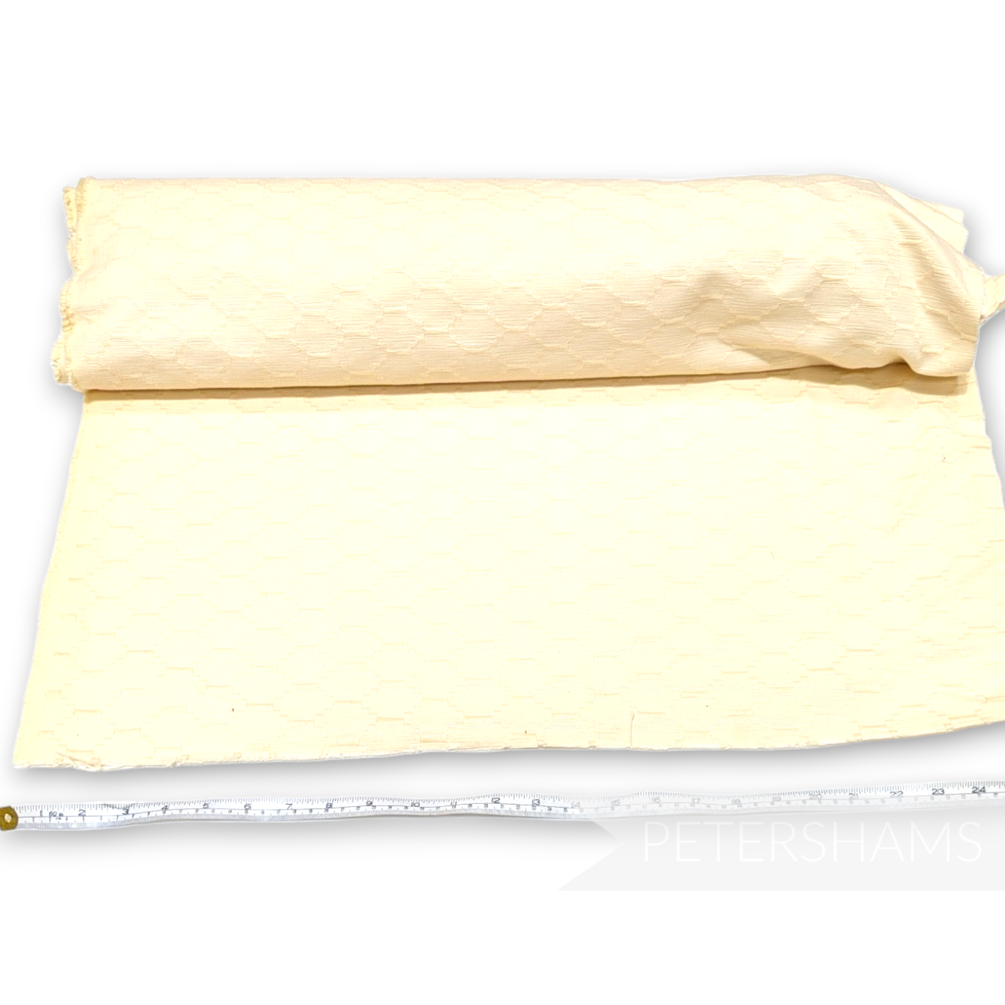 STASH SALE Hexagonal Pattern Upholstery Fabric 1m Petershams