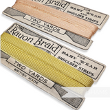 Vintage 1950's 'Rayon Braid' Trim Cards - 2 Yards