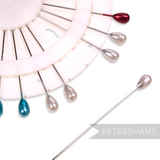 Set of 30 Vintage Inspired Long Teardrop Head Pins