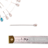 Set of 30 Vintage Inspired Long Teardrop Head Pins