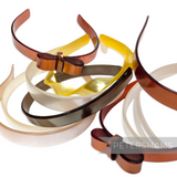 Lucky Dip 10 Assorted Vintage 1980's Hard Pearlescent Plastic Headbands