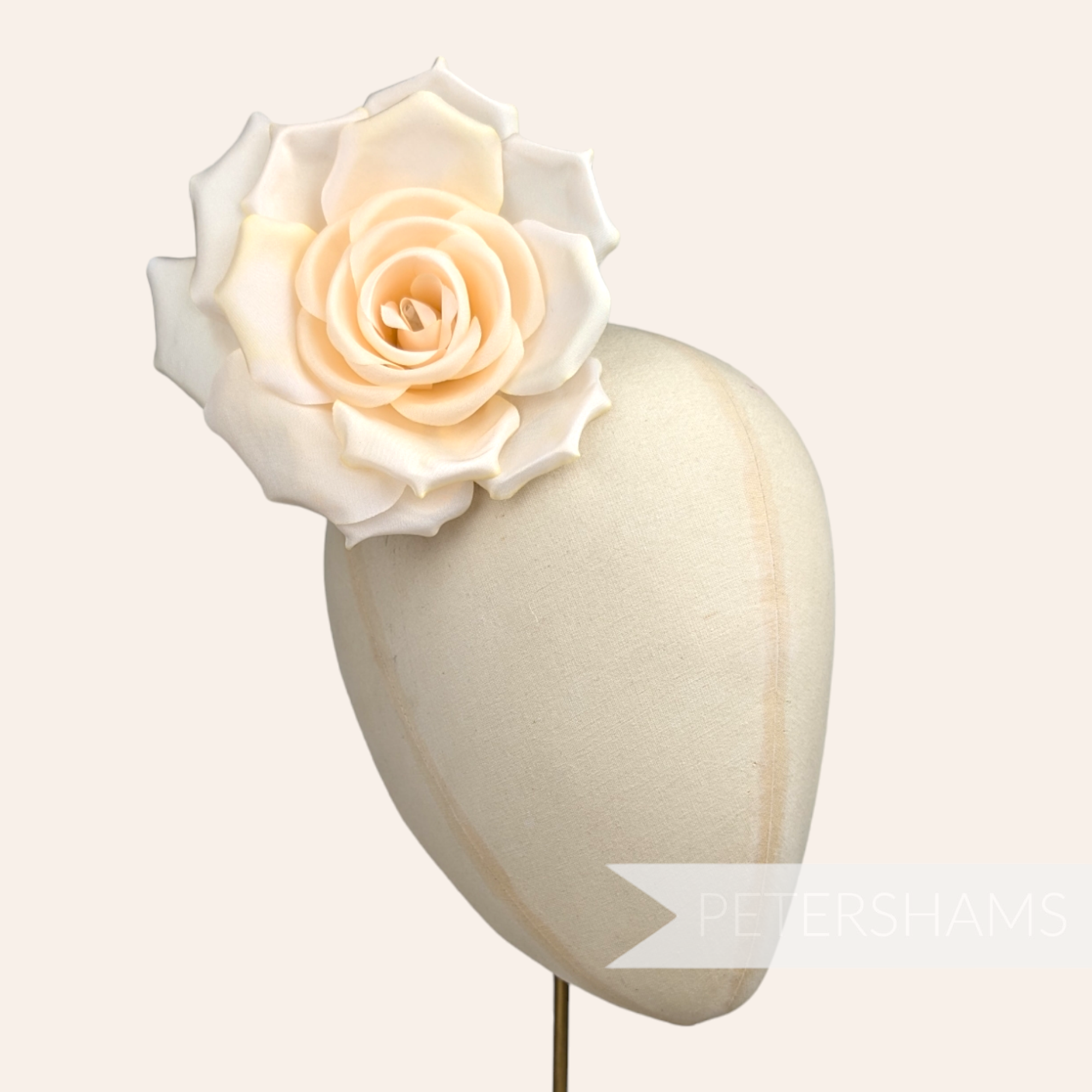 'Mandy' 13cm Asymmetric Flower Millinery Hat Mount Petershams