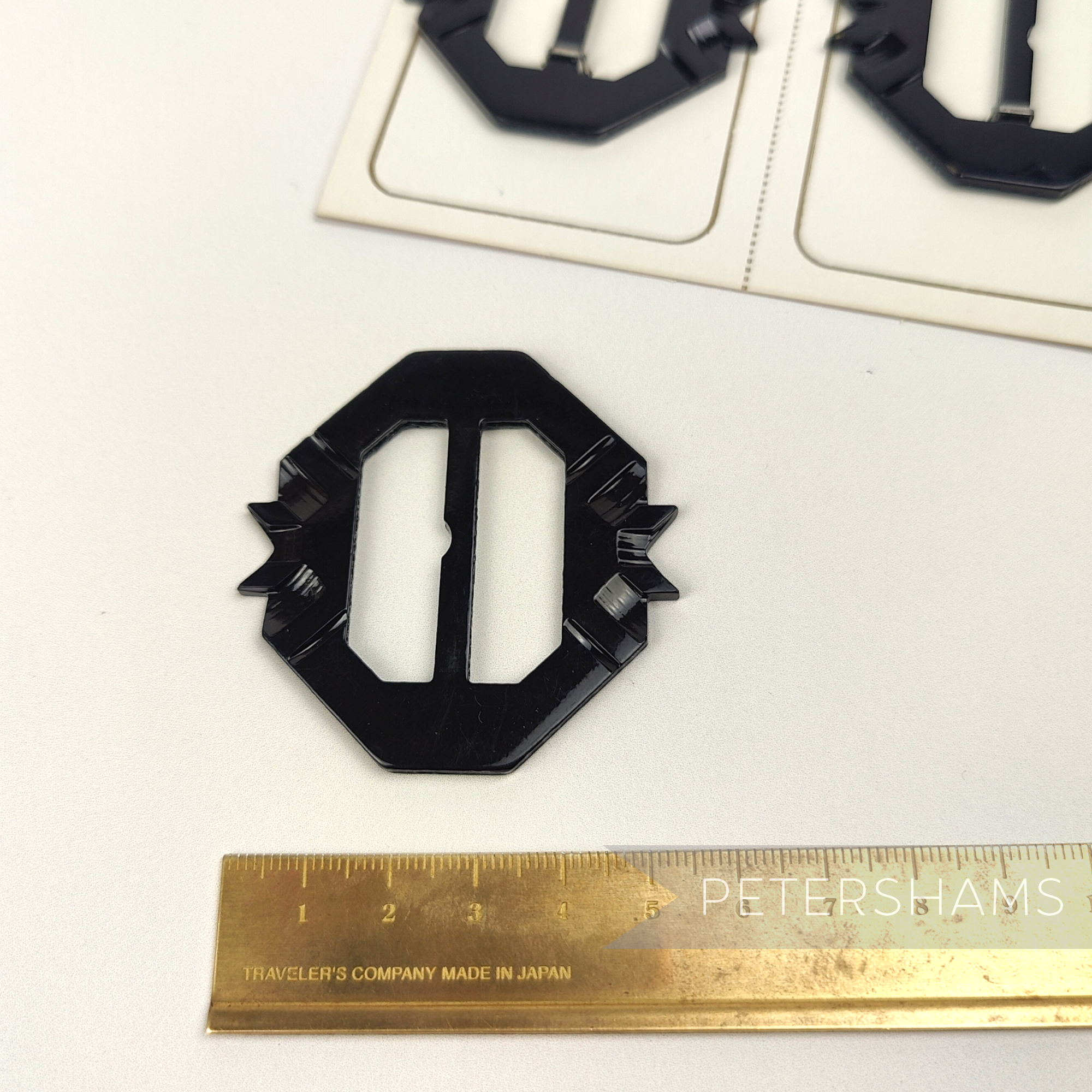 Vintage Art Deco Style 1950s Belt/Hat Buckle on Card